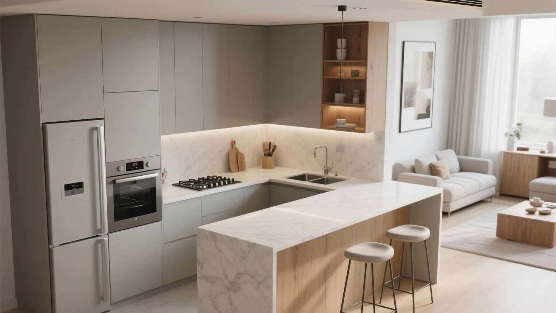 L-Shaped Layout to Unlock Counter Space