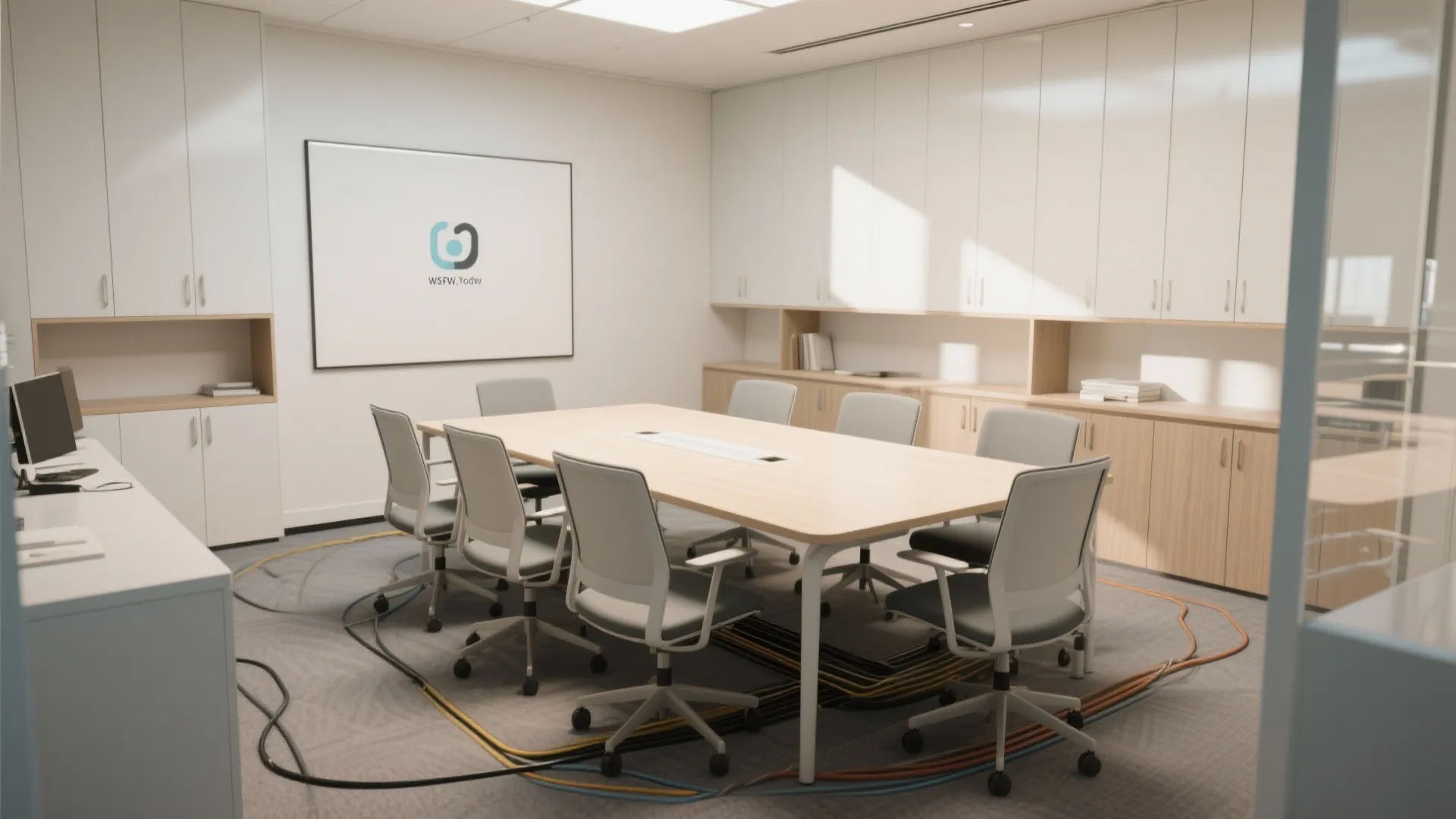 Compact L-shaped table layouts