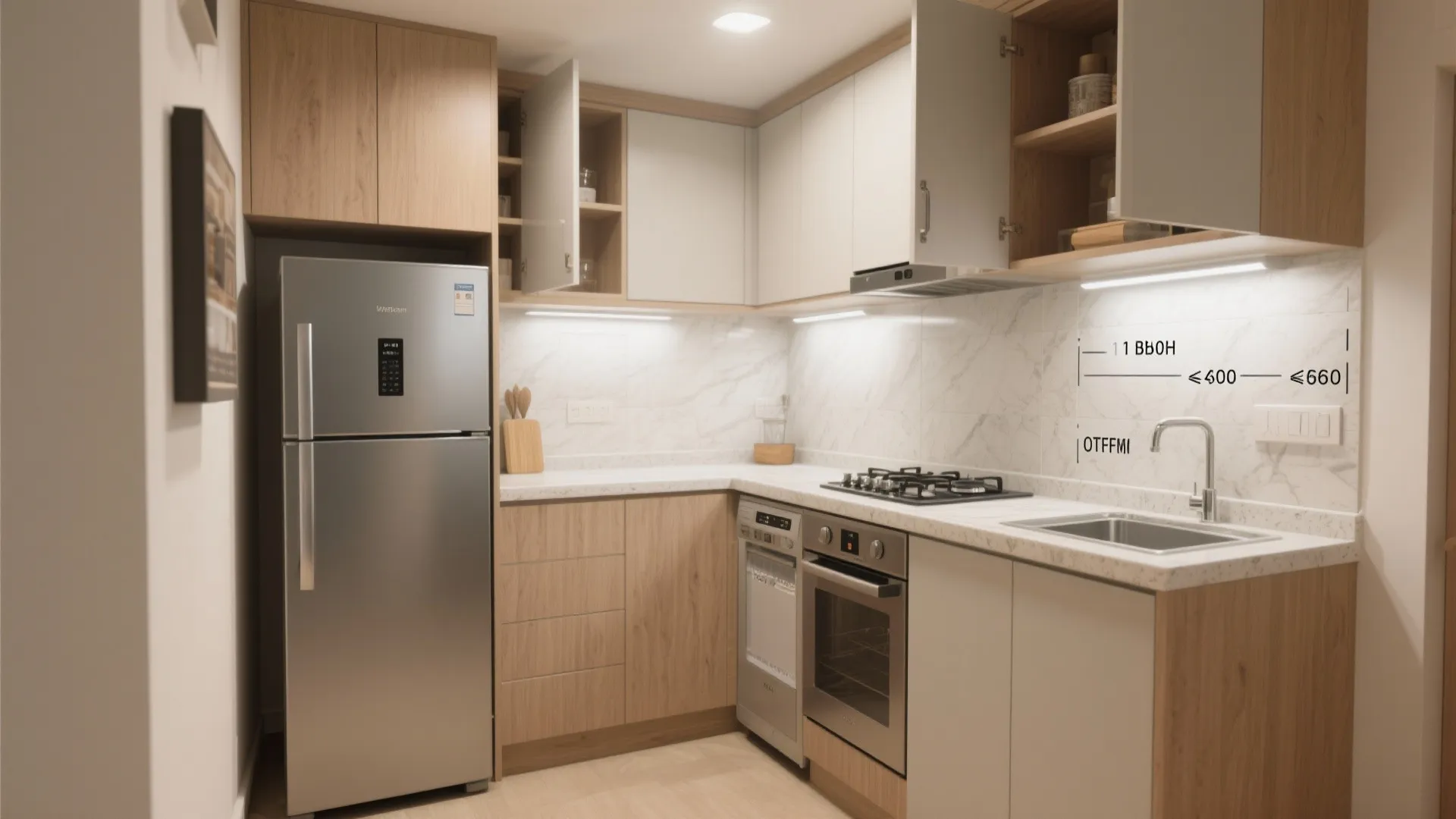 L-shaped micro layouts