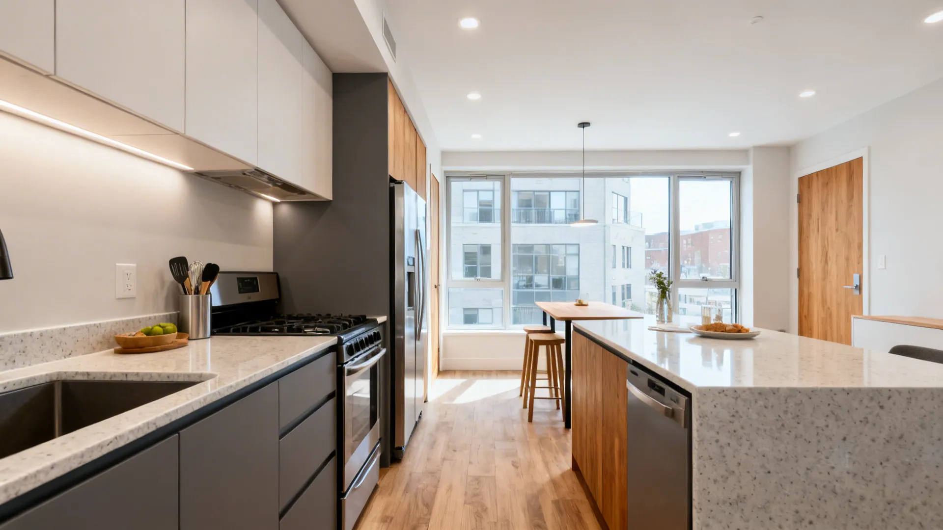 L-Shaped Micro-Kitchens That Actually Flow