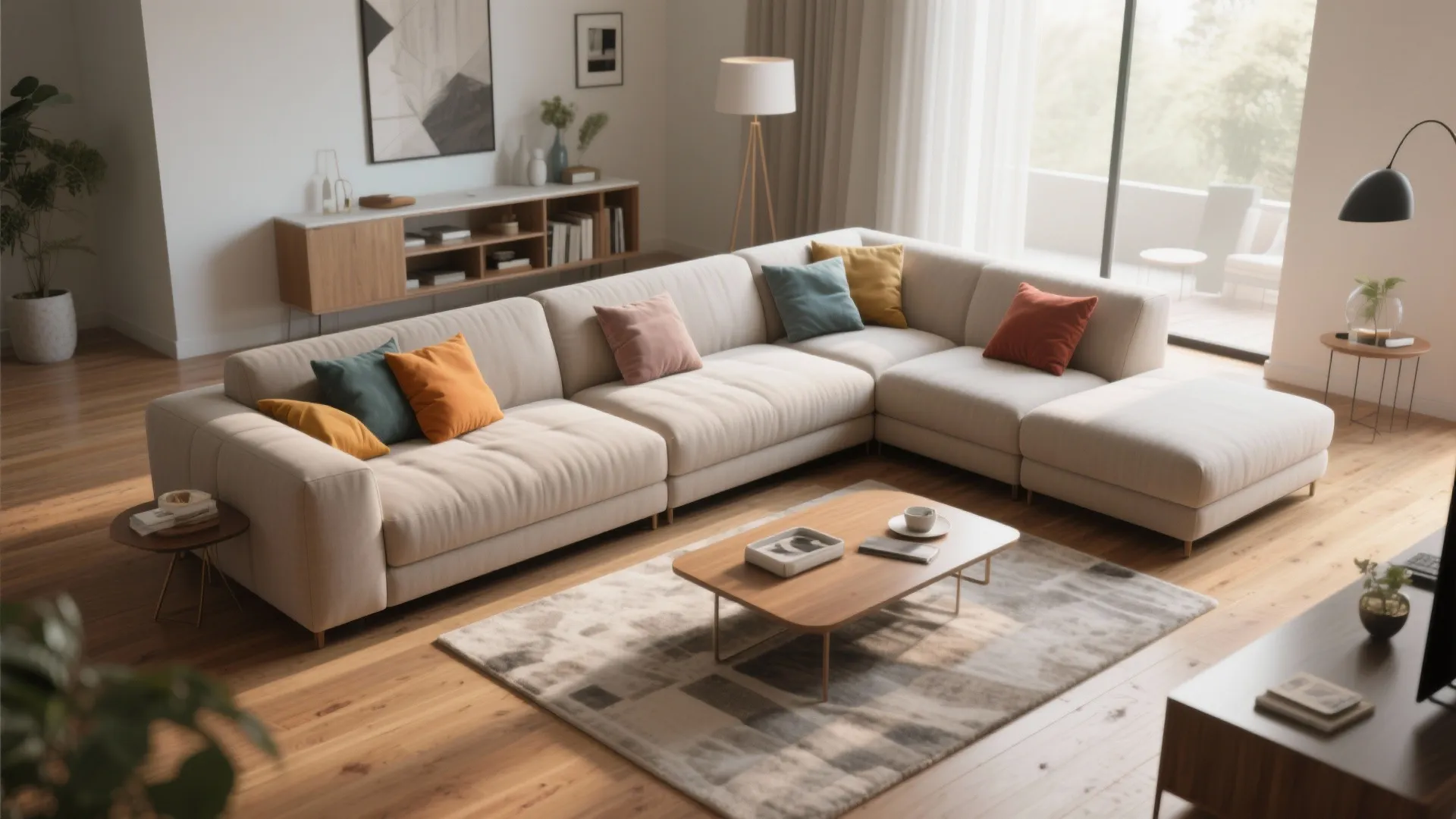 5. L-shaped Modular Sofa