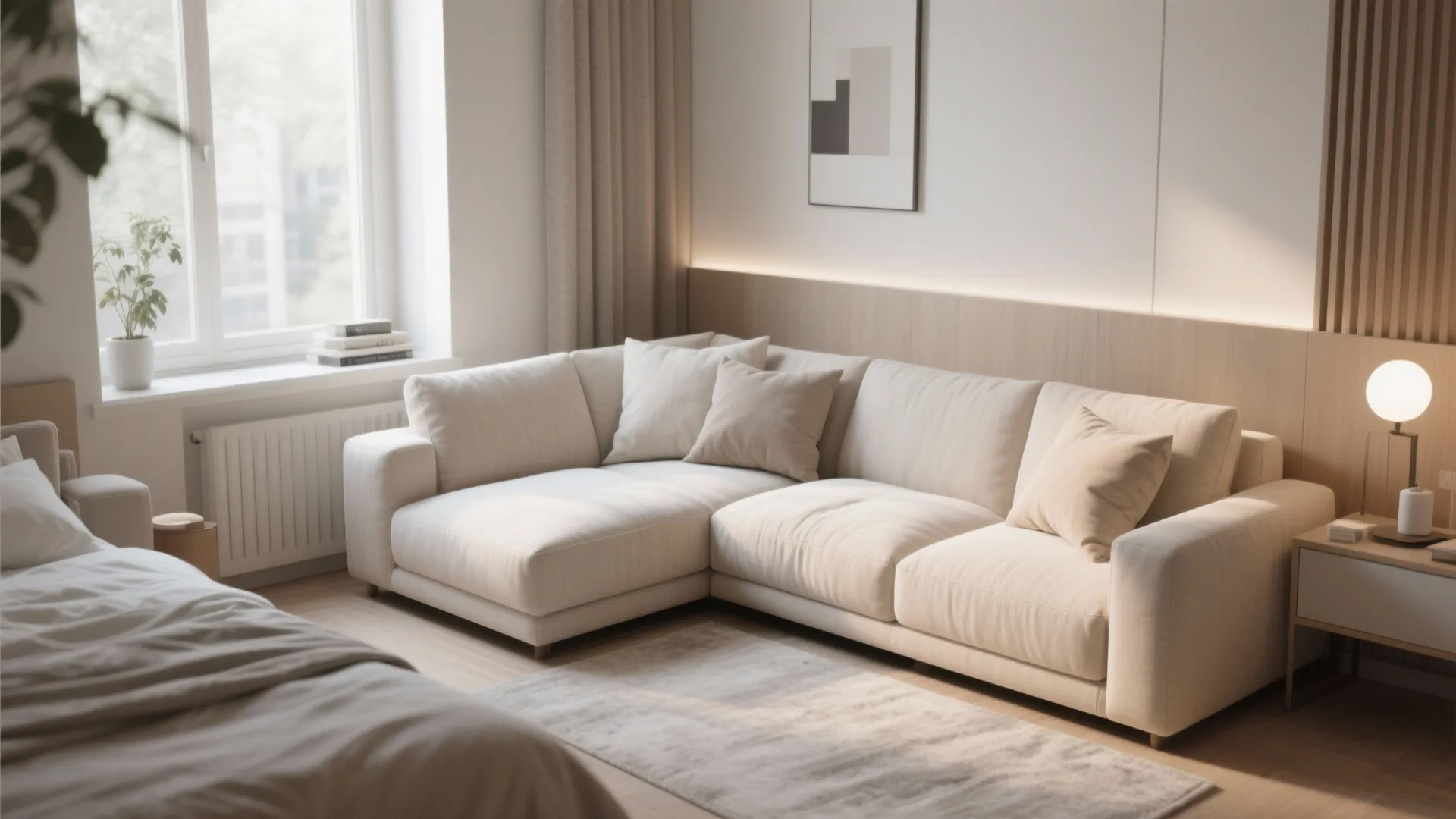 8. L-shaped Lounging Nook