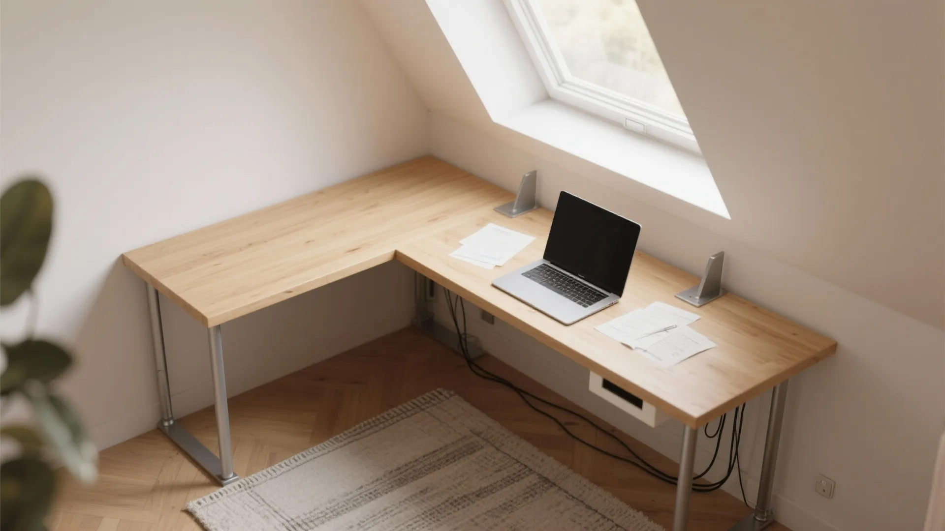 1. The L-shaped nook that fits a view