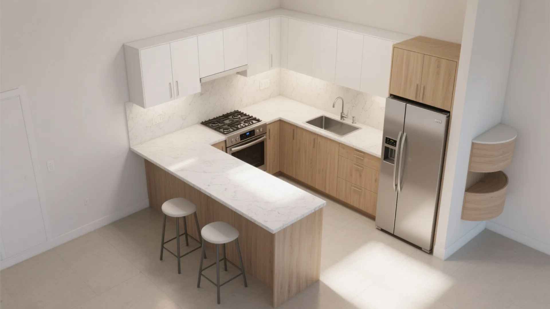 L-Shaped Compact Layout With Peninsula