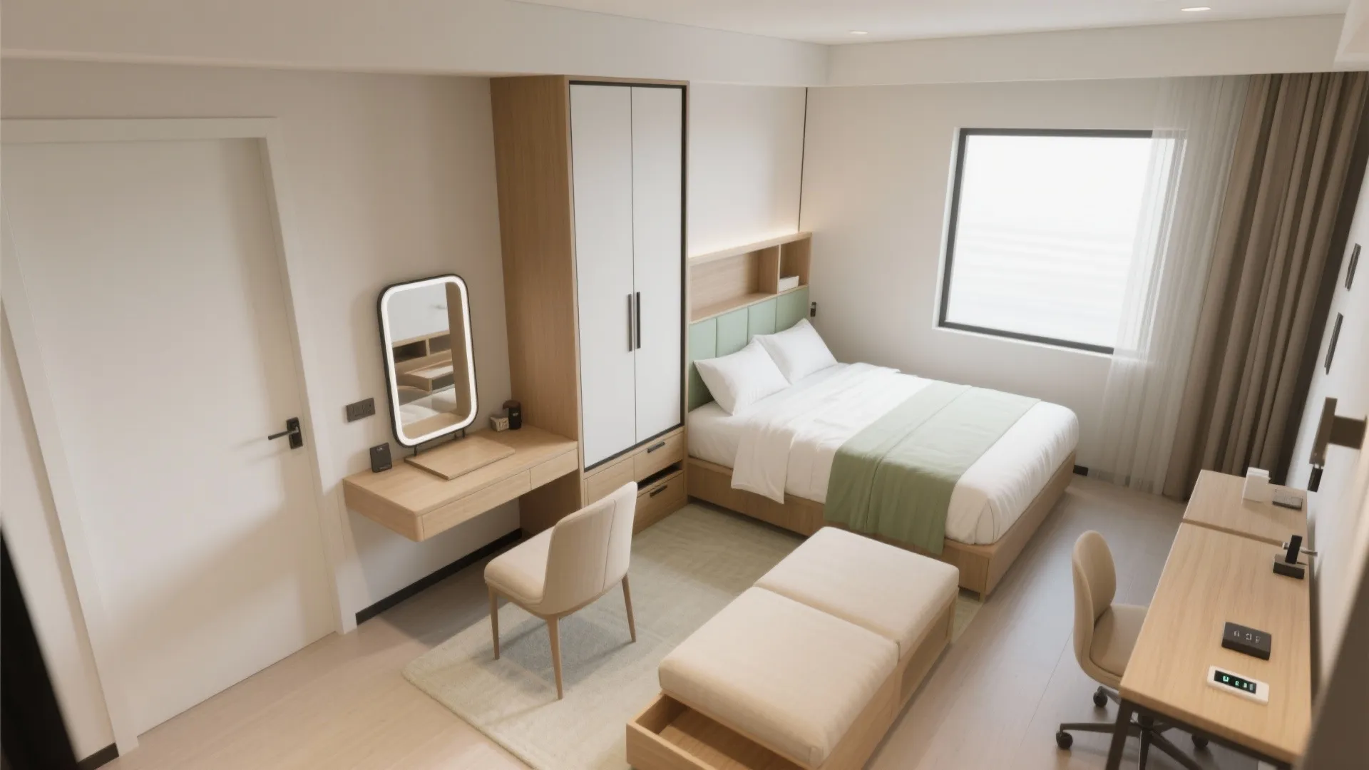 Multi-Use Furniture and a Smart L-Shaped Plan