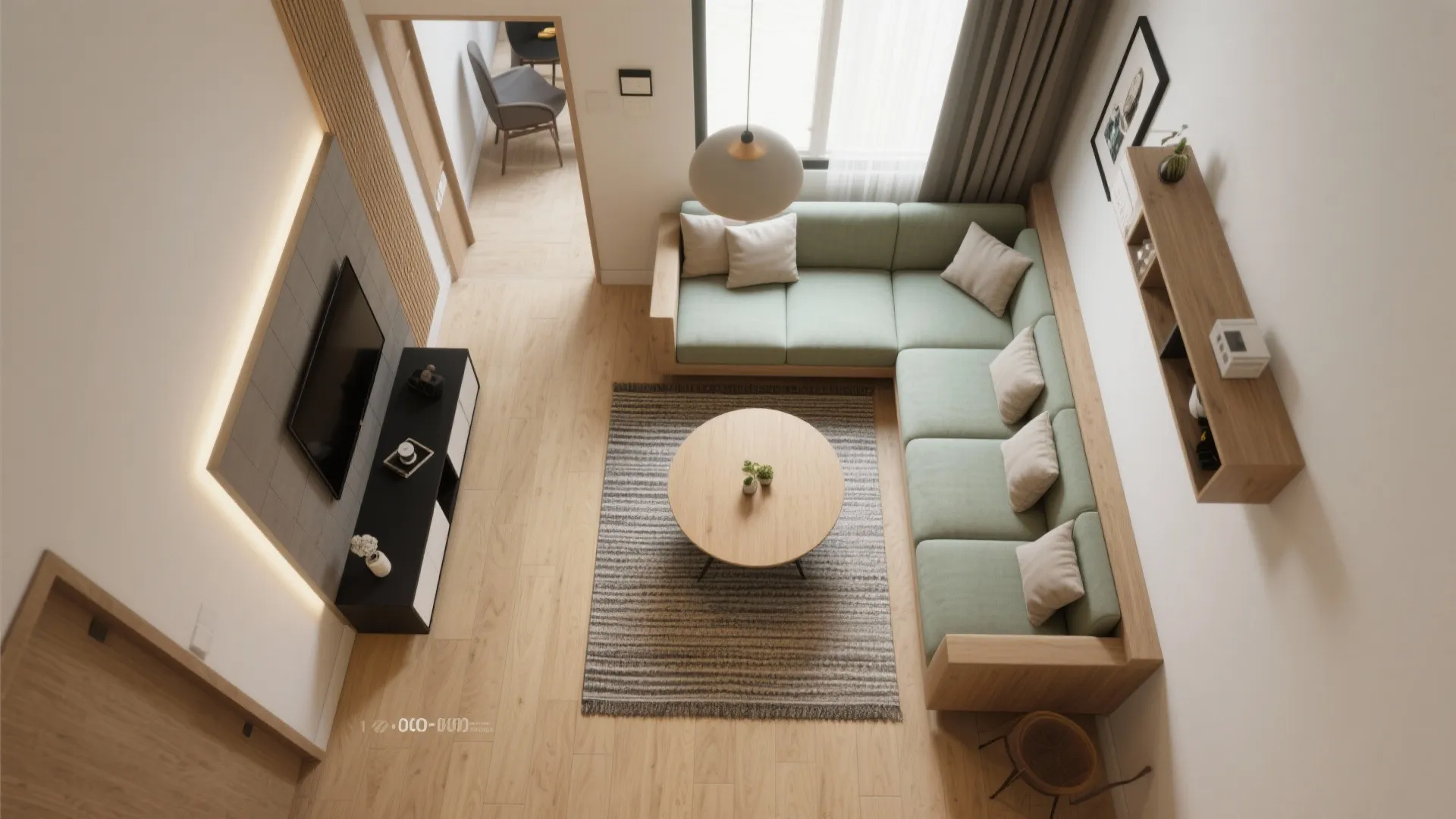 L-Shaped Living-Dining Combo for Better Flow