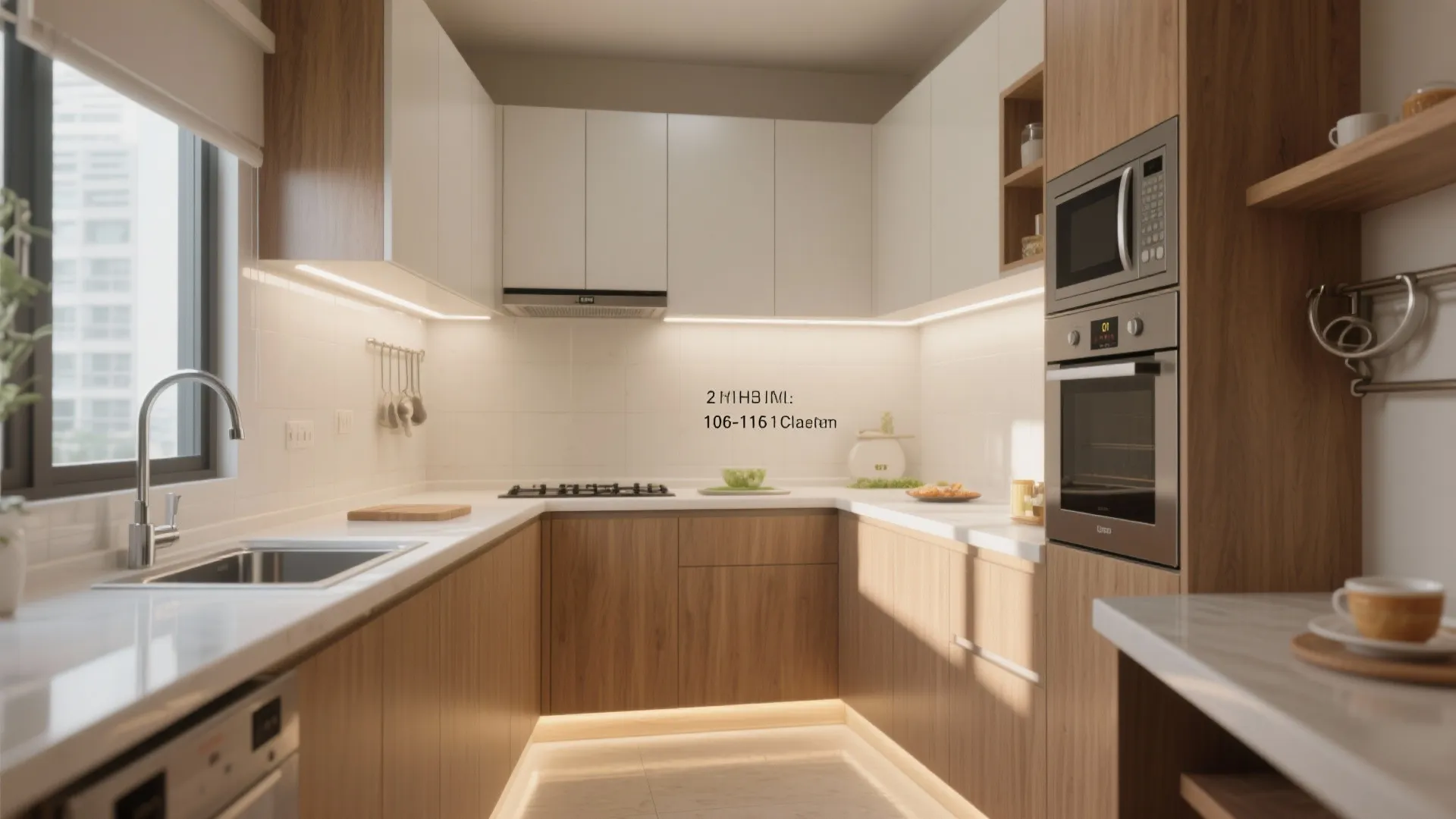 L-Shaped Layout to Free Counter Space