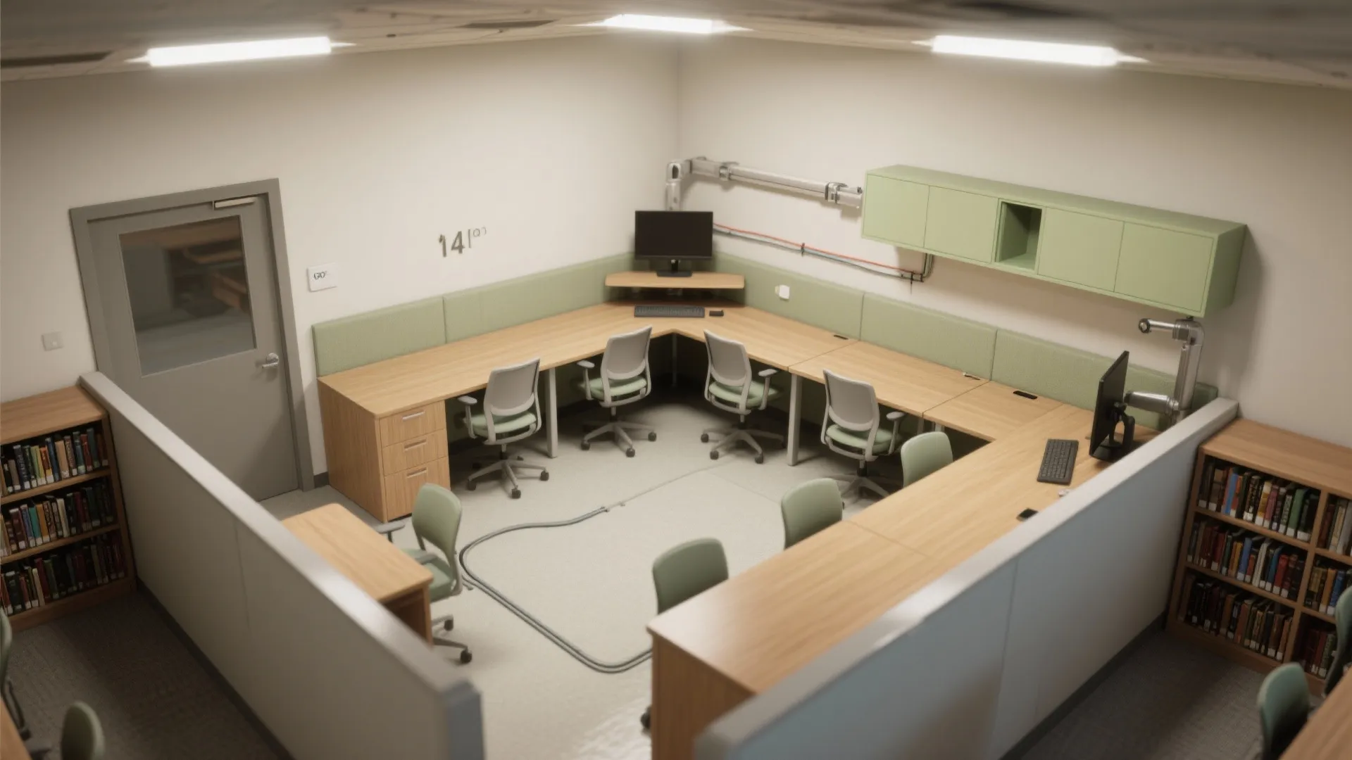 Compact L-shaped layout with privacy wing