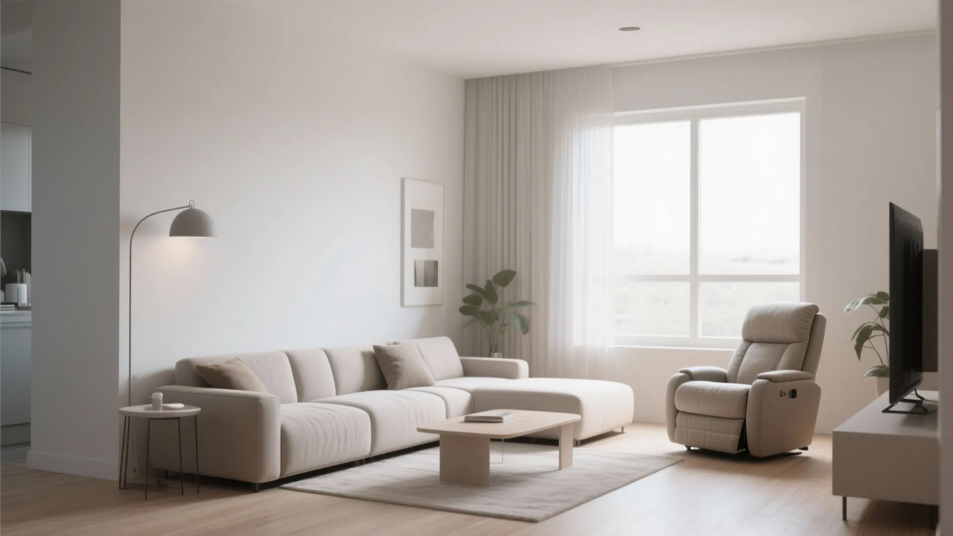 8. L-Shaped Seating Layout