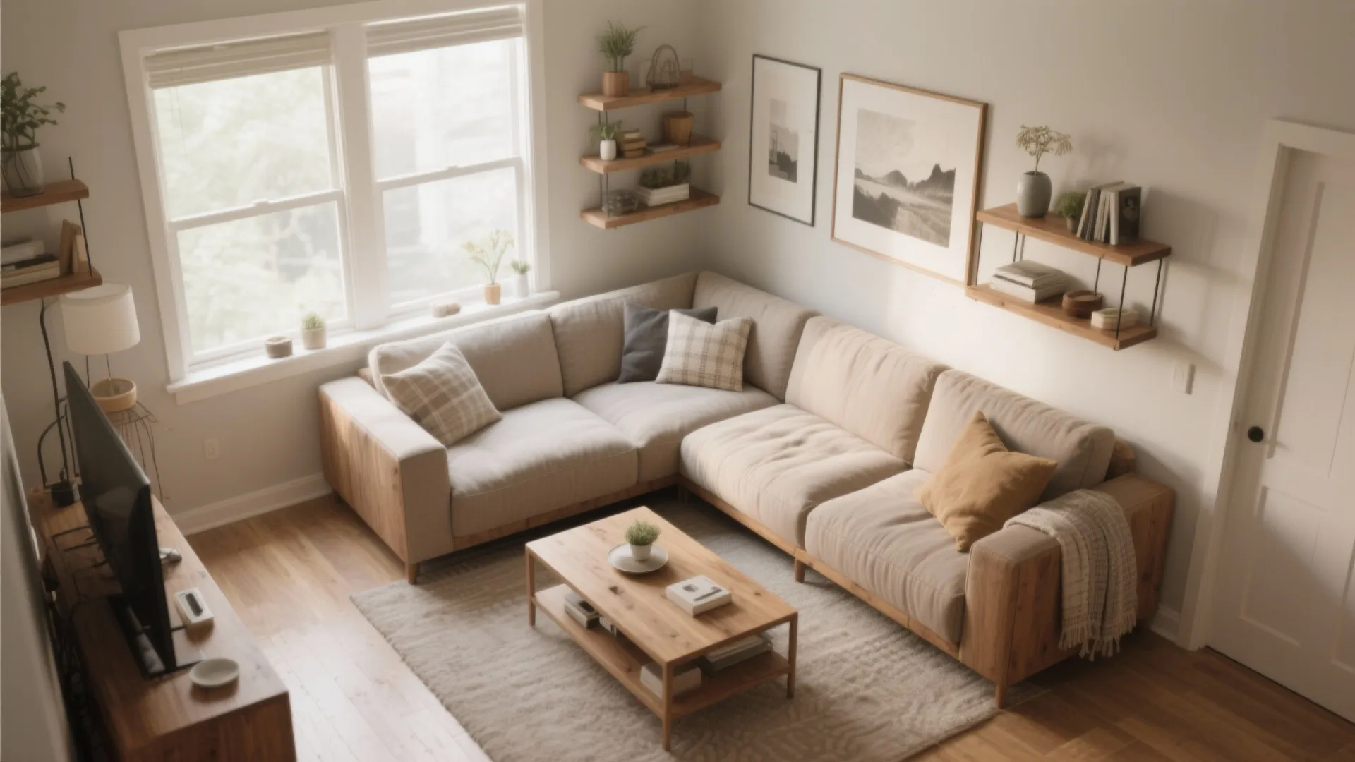 5. L-Shaped Seating in a Corner