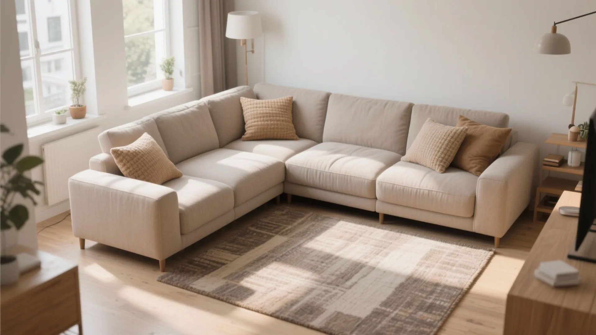 6. L-Shaped Seating to Define Space