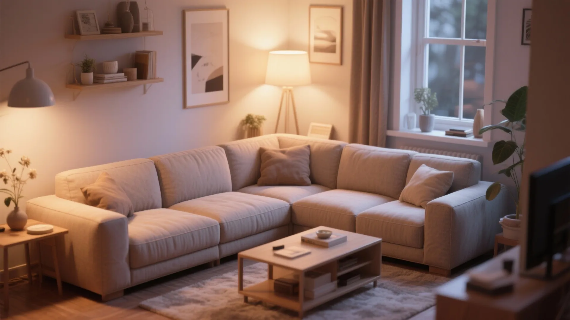 3. L-Shaped Seating for Conversation