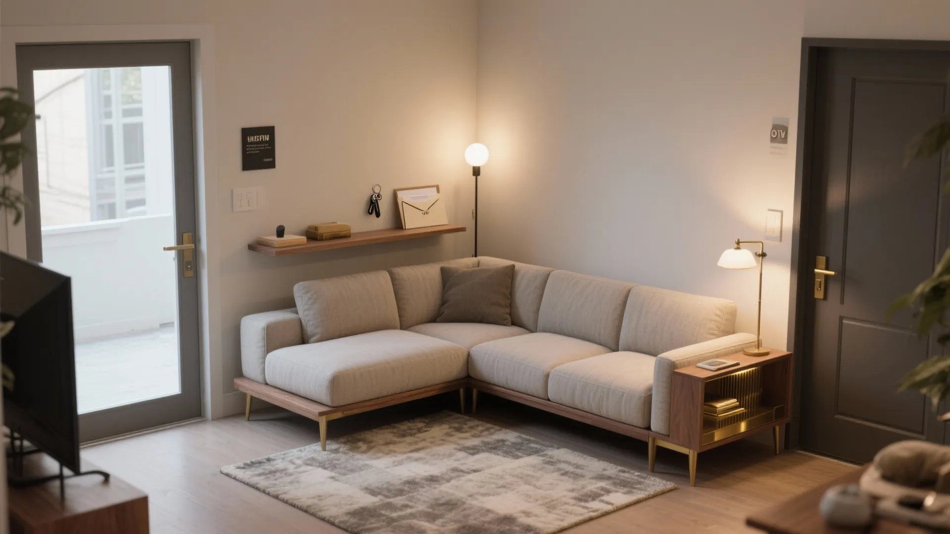 L-shaped Seating to Define Zones