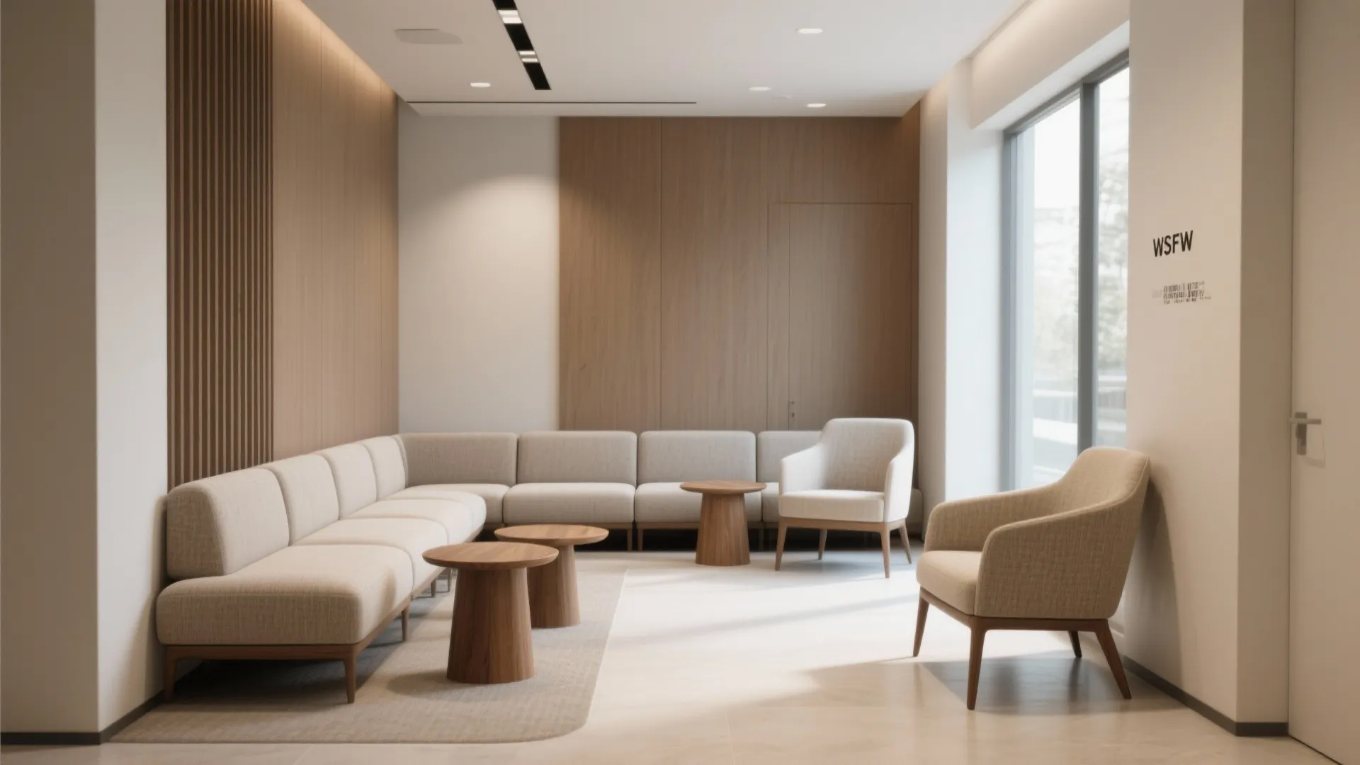L-Shaped or Modular Seating to Improve Flow