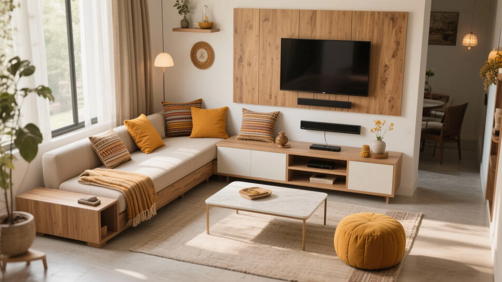 L-Shaped Seating that Loves Small Spaces