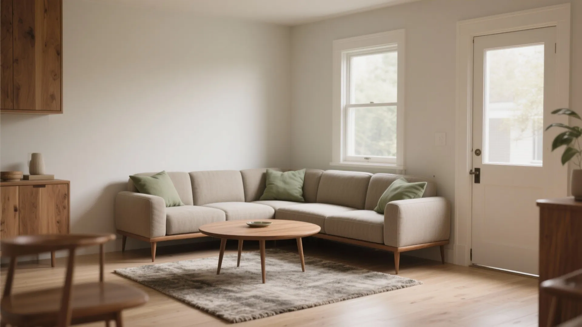 L-shaped modular seating for flow