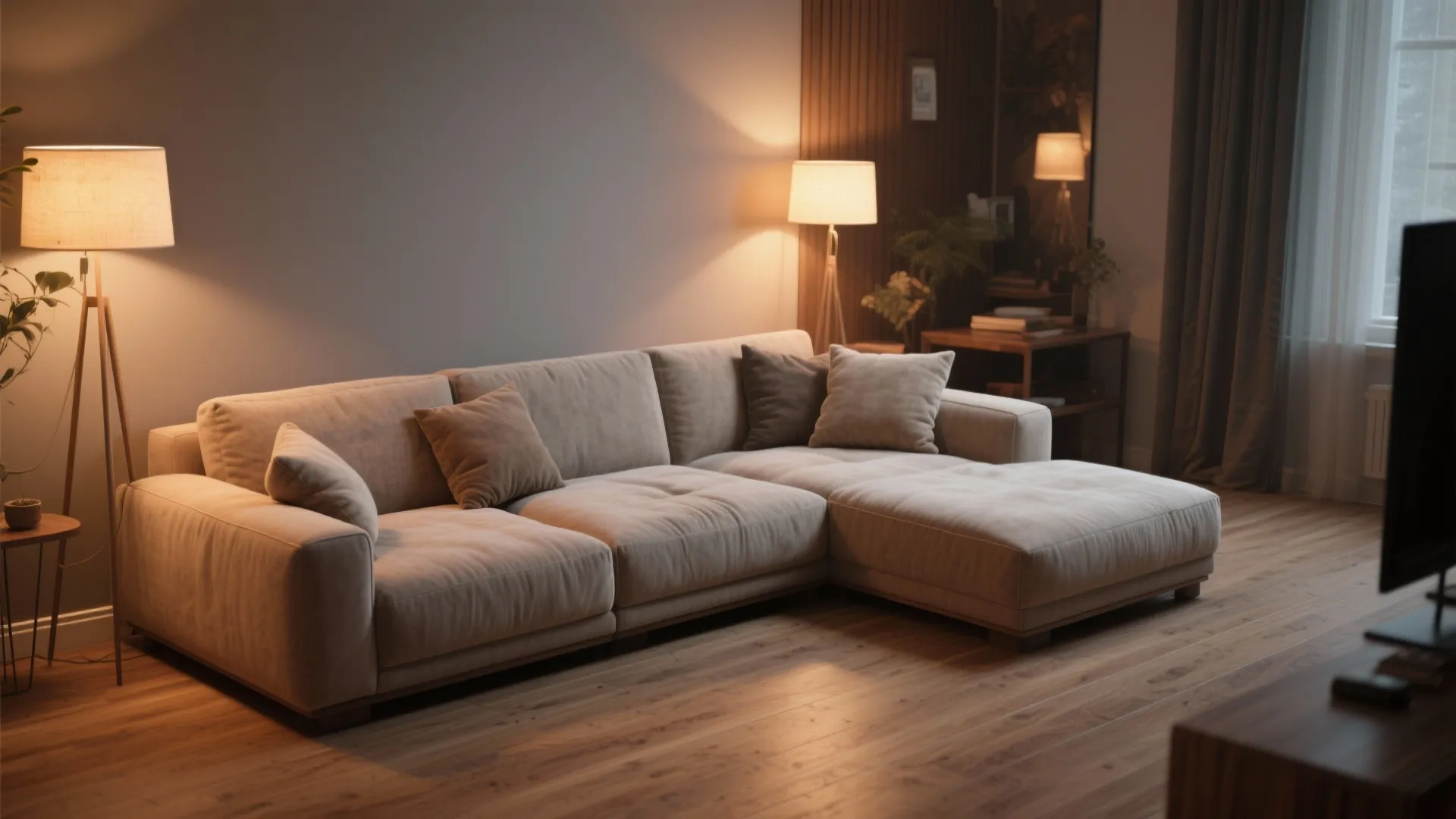 5. L-Shaped Sectional for Corner Utilization