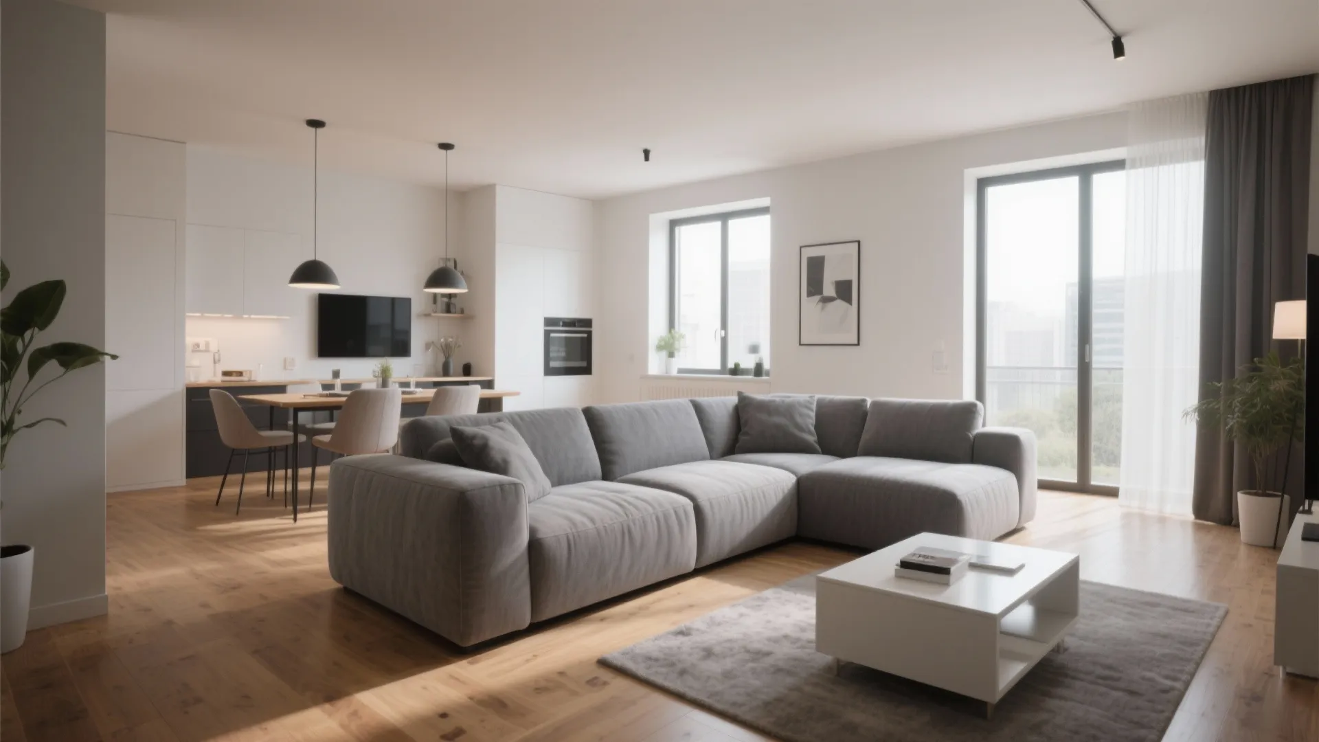 3. L-Shaped Sectional for Open Plan Living