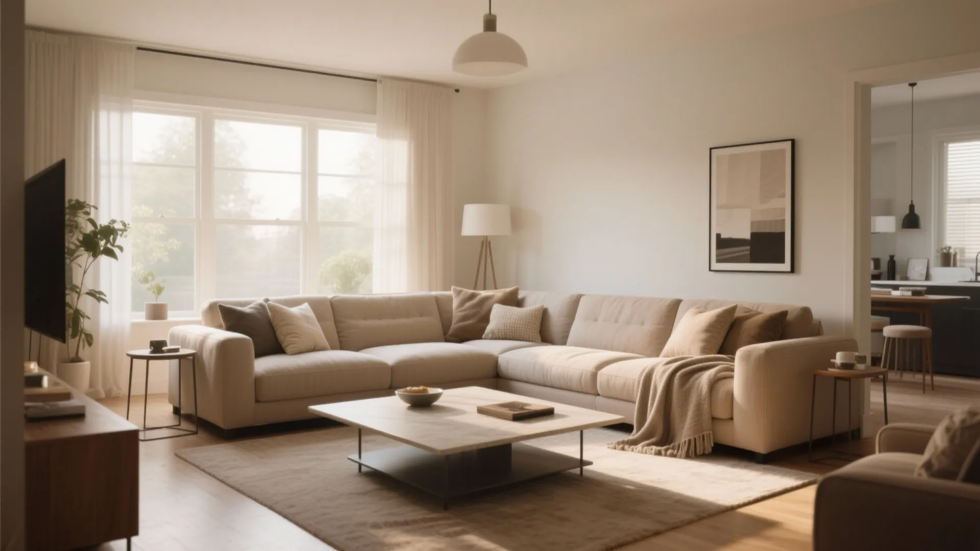 4. L-shaped sectional focus