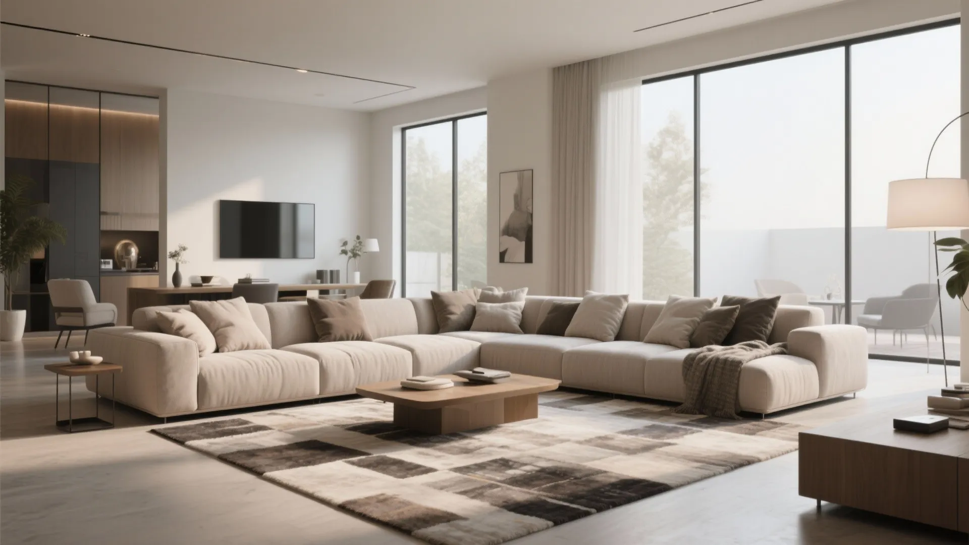 4. L-shaped Sectional for Maximum Seating