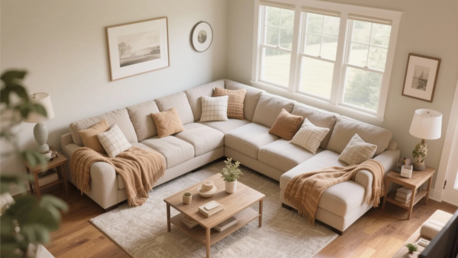 4. L-Shaped Sectional for Maximum Seating