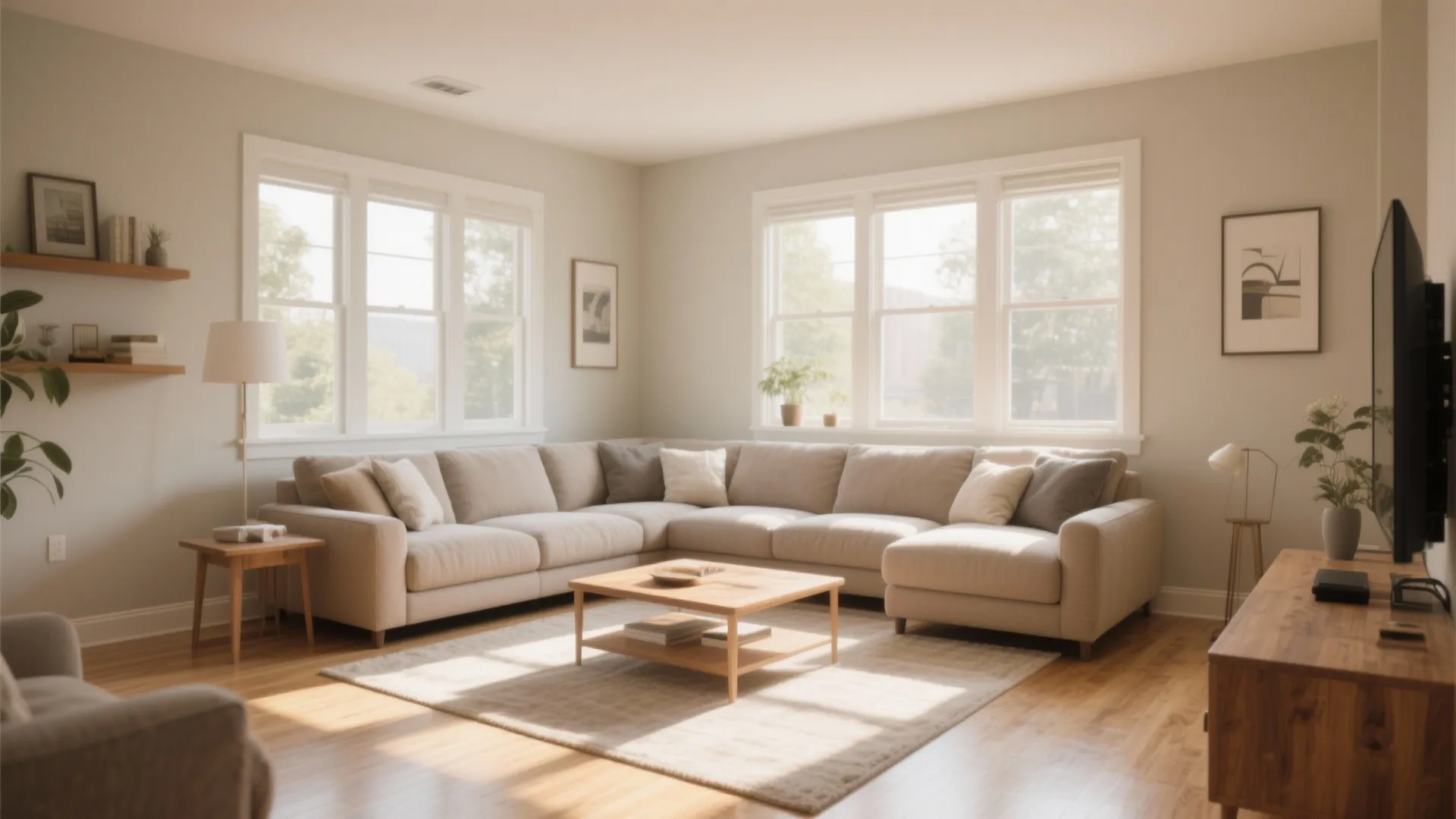 L-Shaped Sectional for Corner Seating
