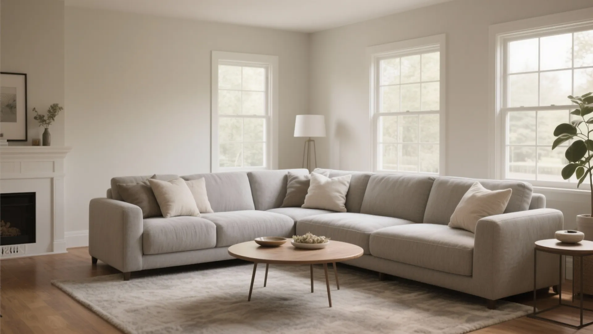 L-Shaped Sectional for Seating Flexibility