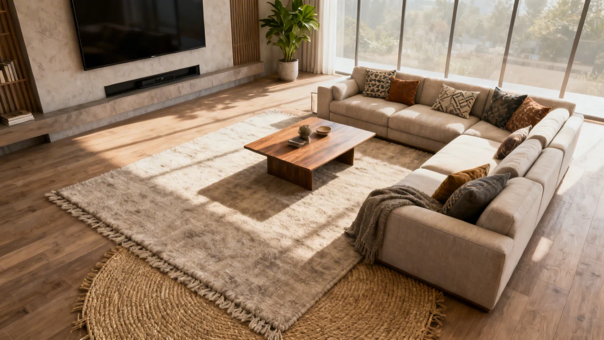 5 Living Room Rug Placement Ideas for Sectionals
