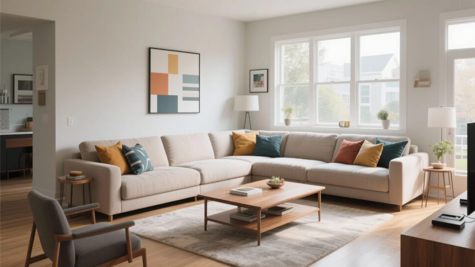 7. L-Shaped Sectional for Social Seating