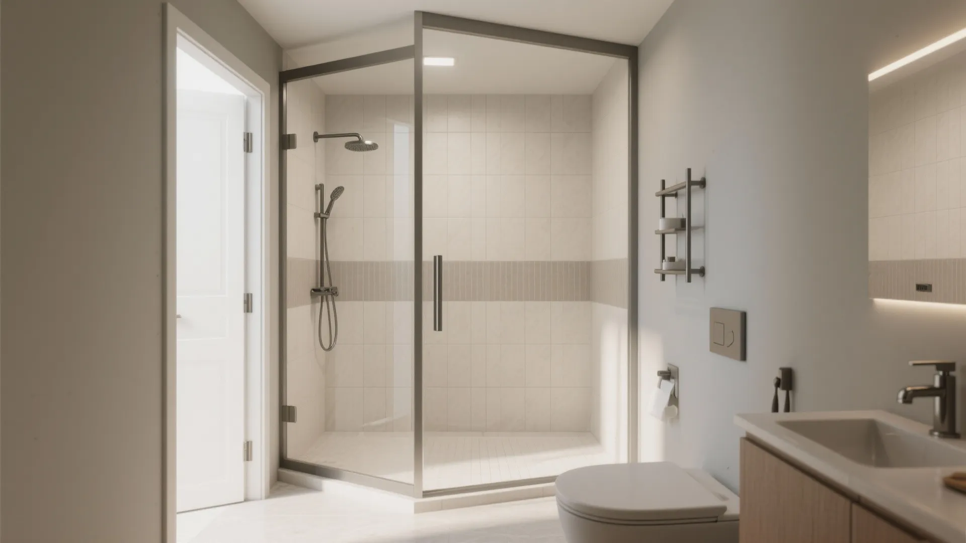 6. L-Shaped Shower Layout