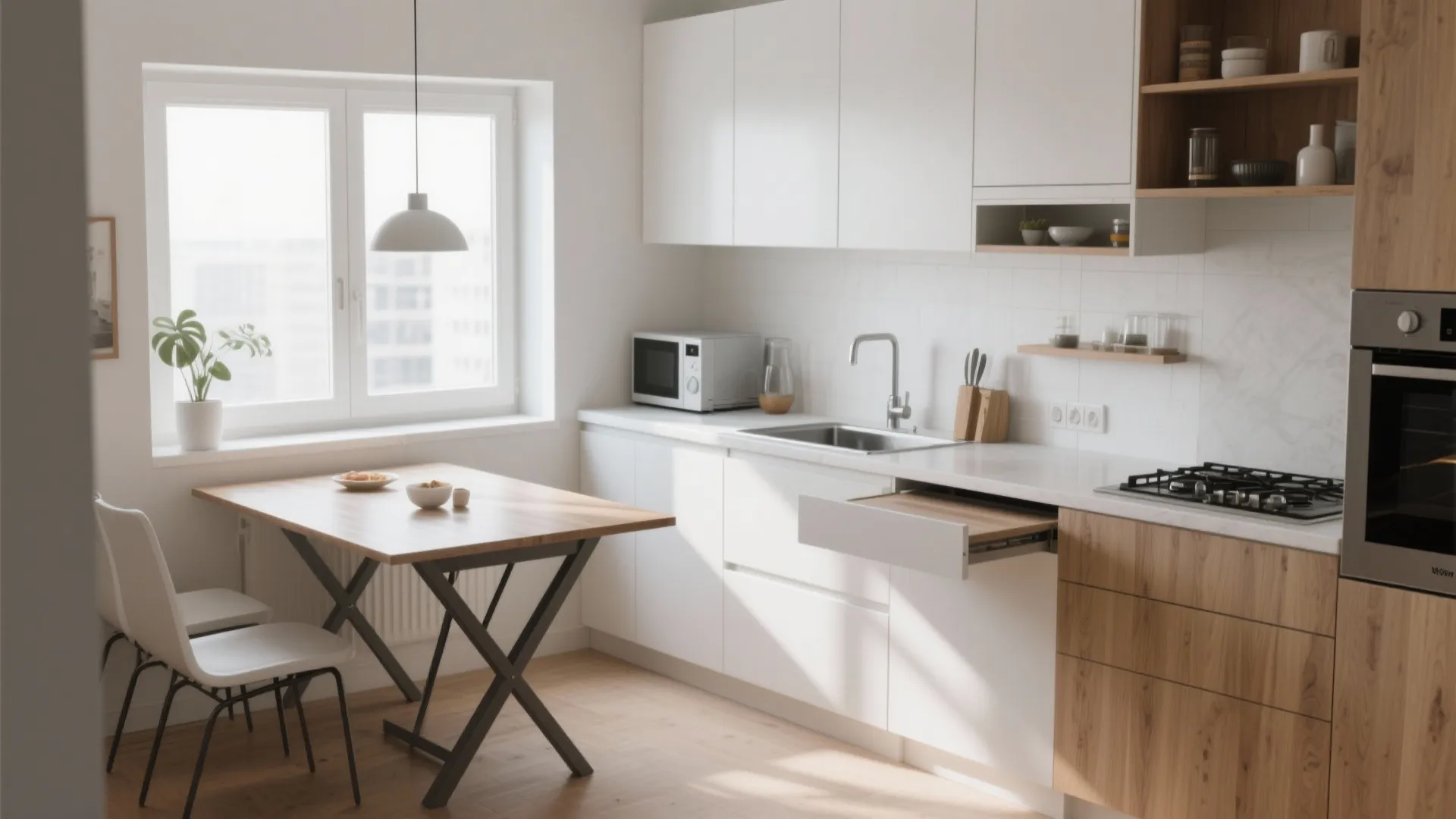 L-shaped Multi-functional Kitchen