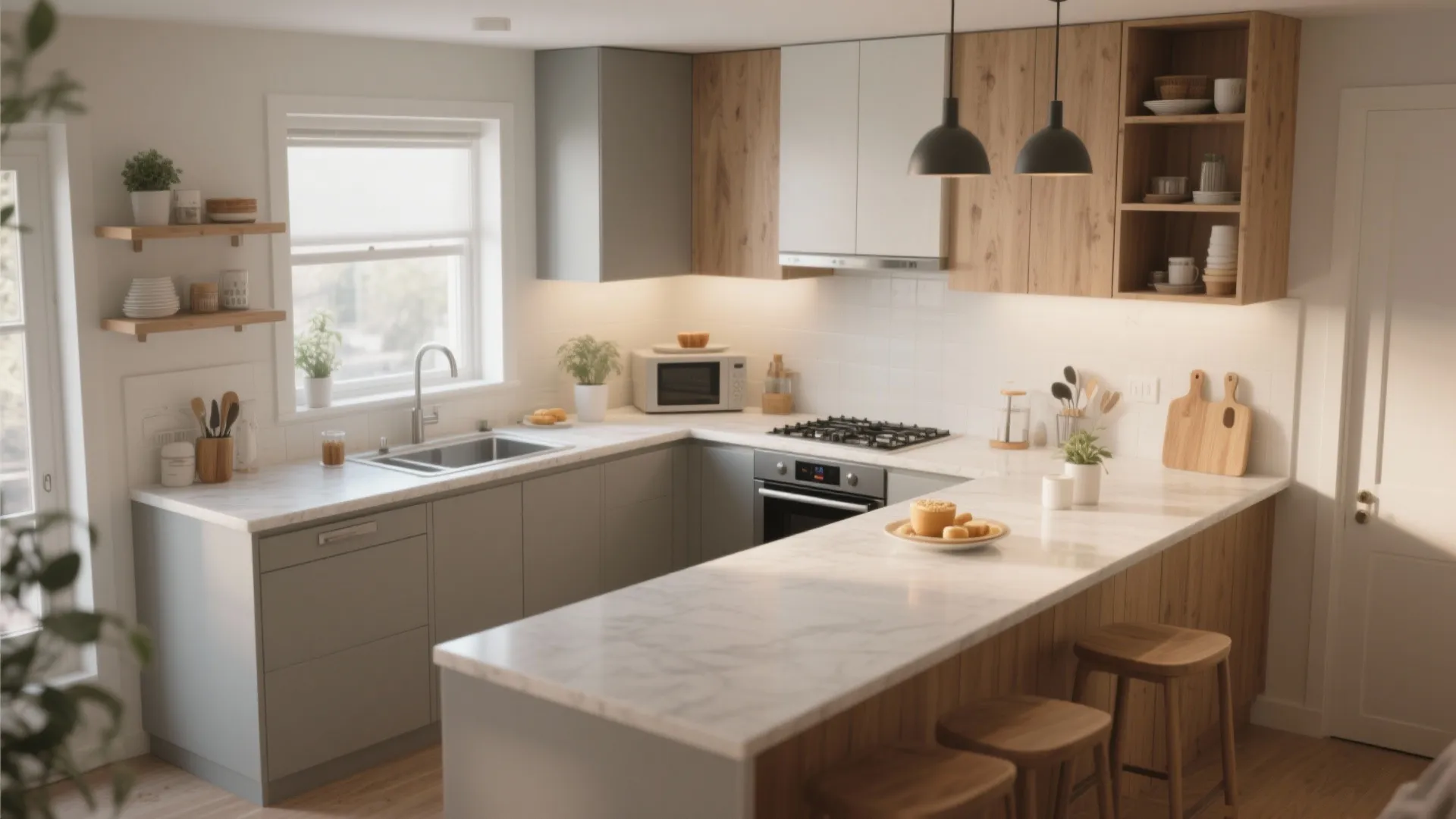 L-Shaped Kitchen Layout