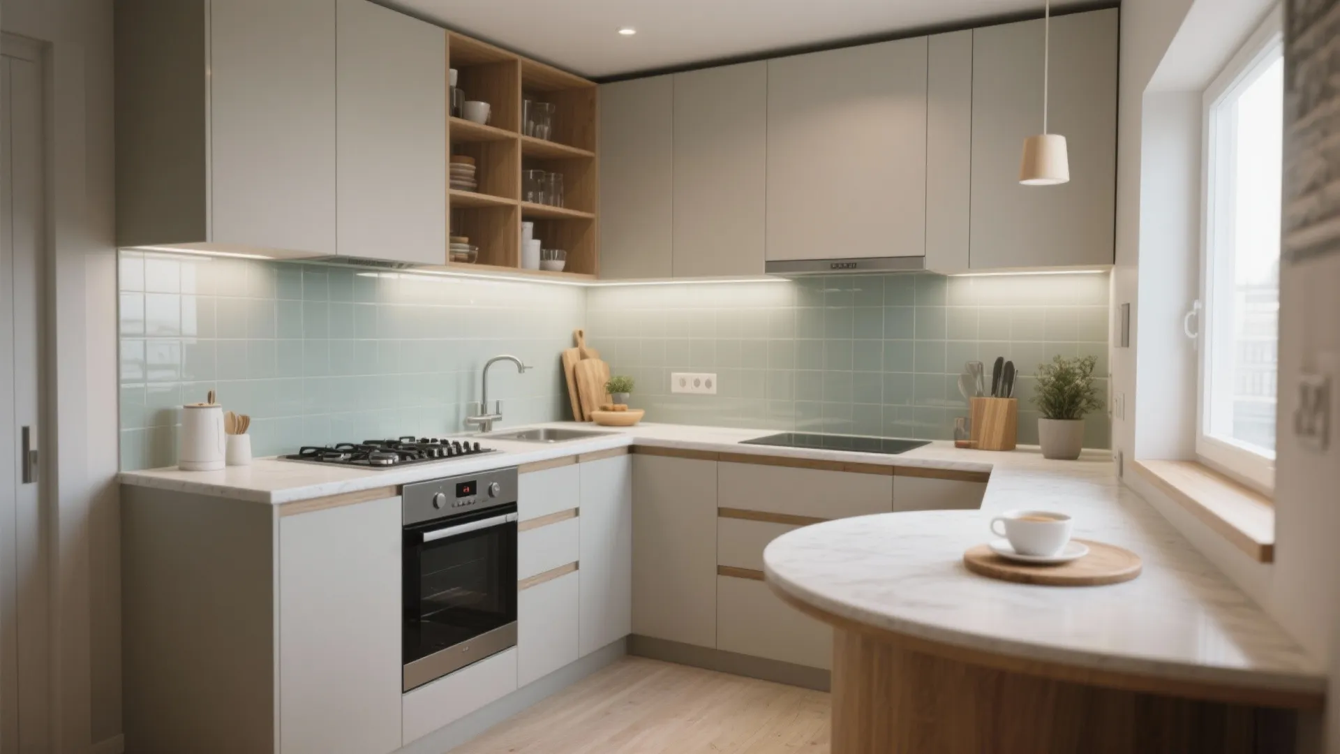 L-Shaped Layout in Small Footprints