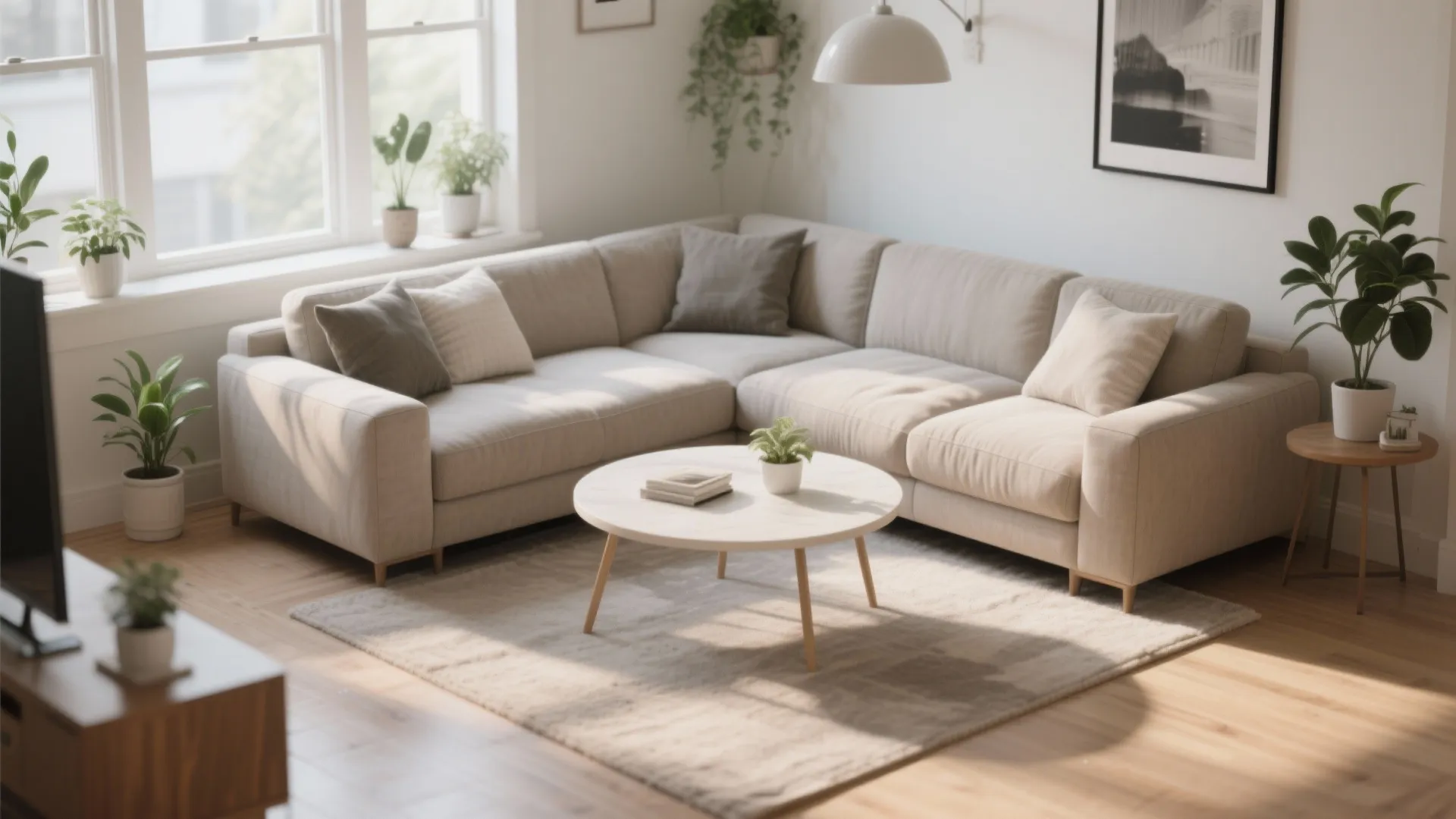 L-Shaped Sofa for Social Corners