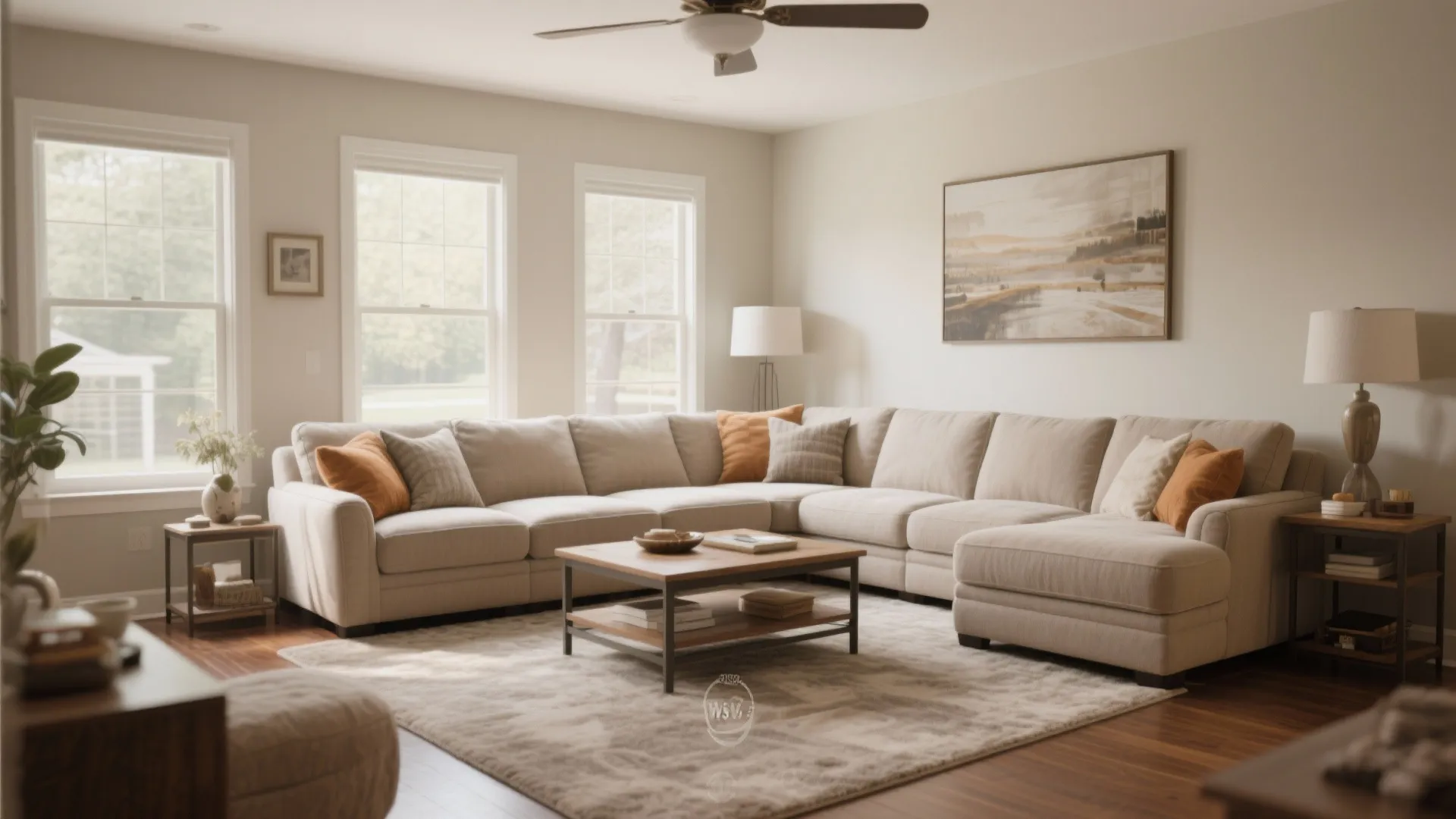 L-shaped sofa for gathering