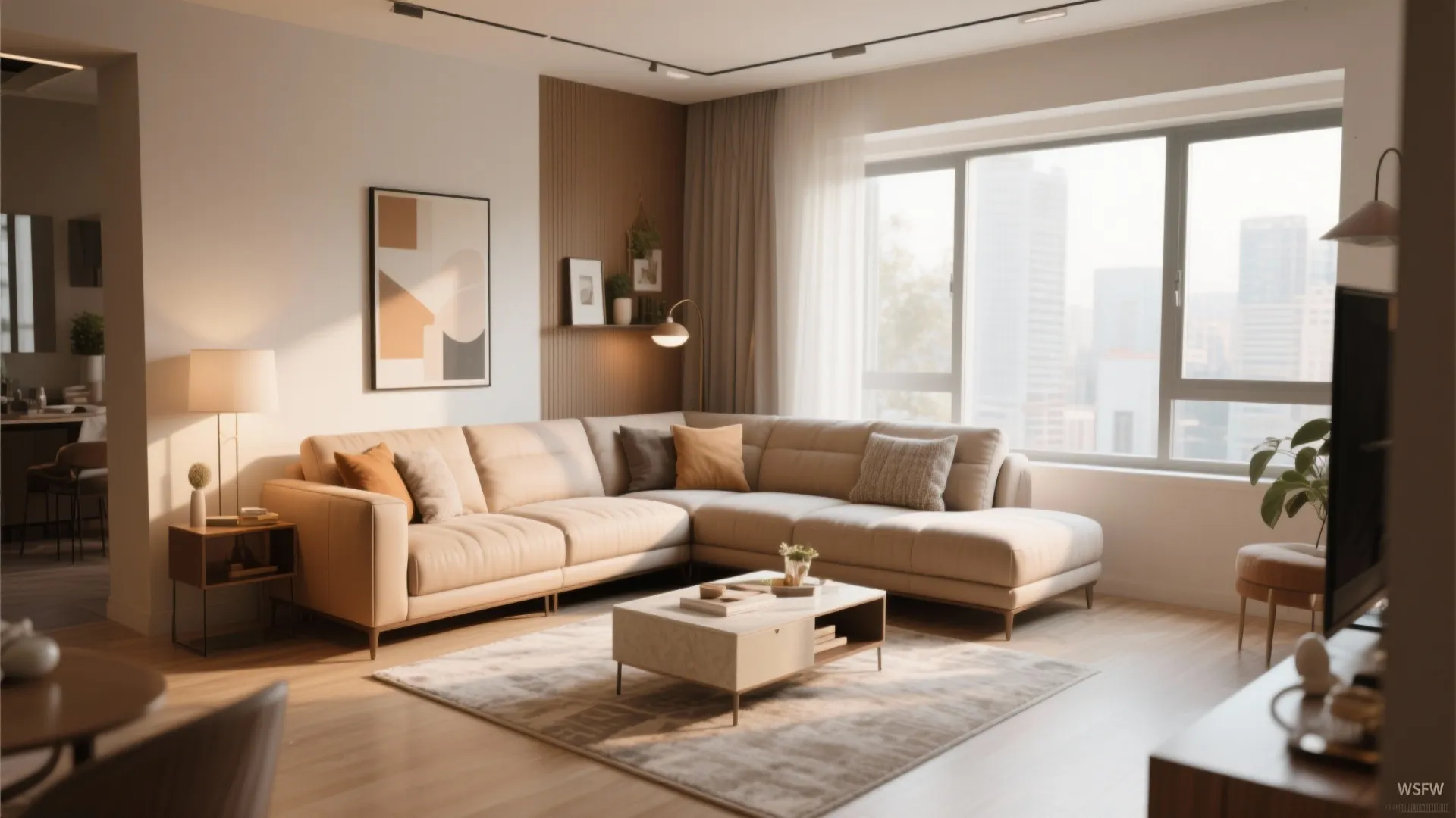 7. L-shaped Sofa for Cohesion