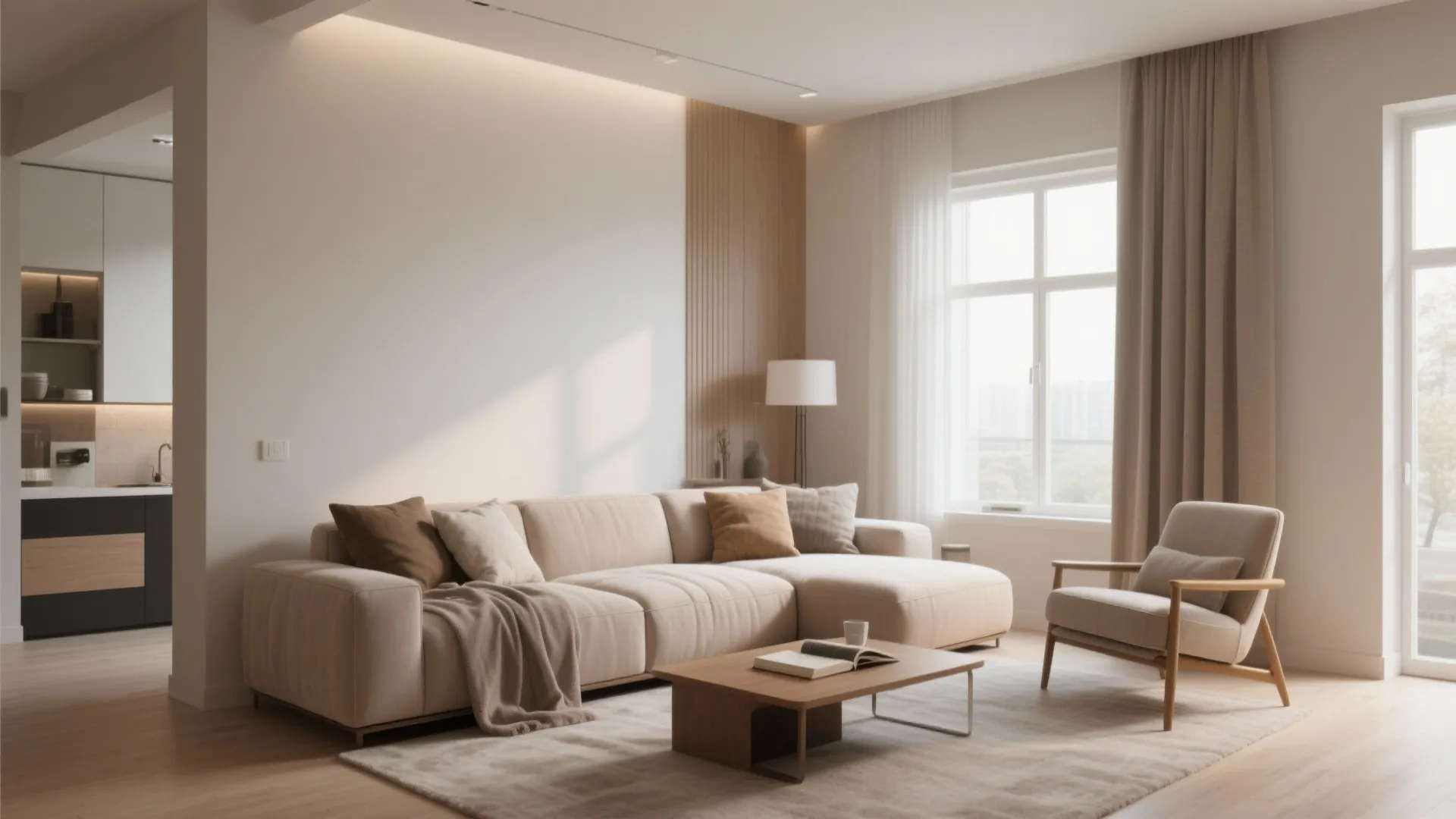 2. L-Shaped Sofa for Versatility