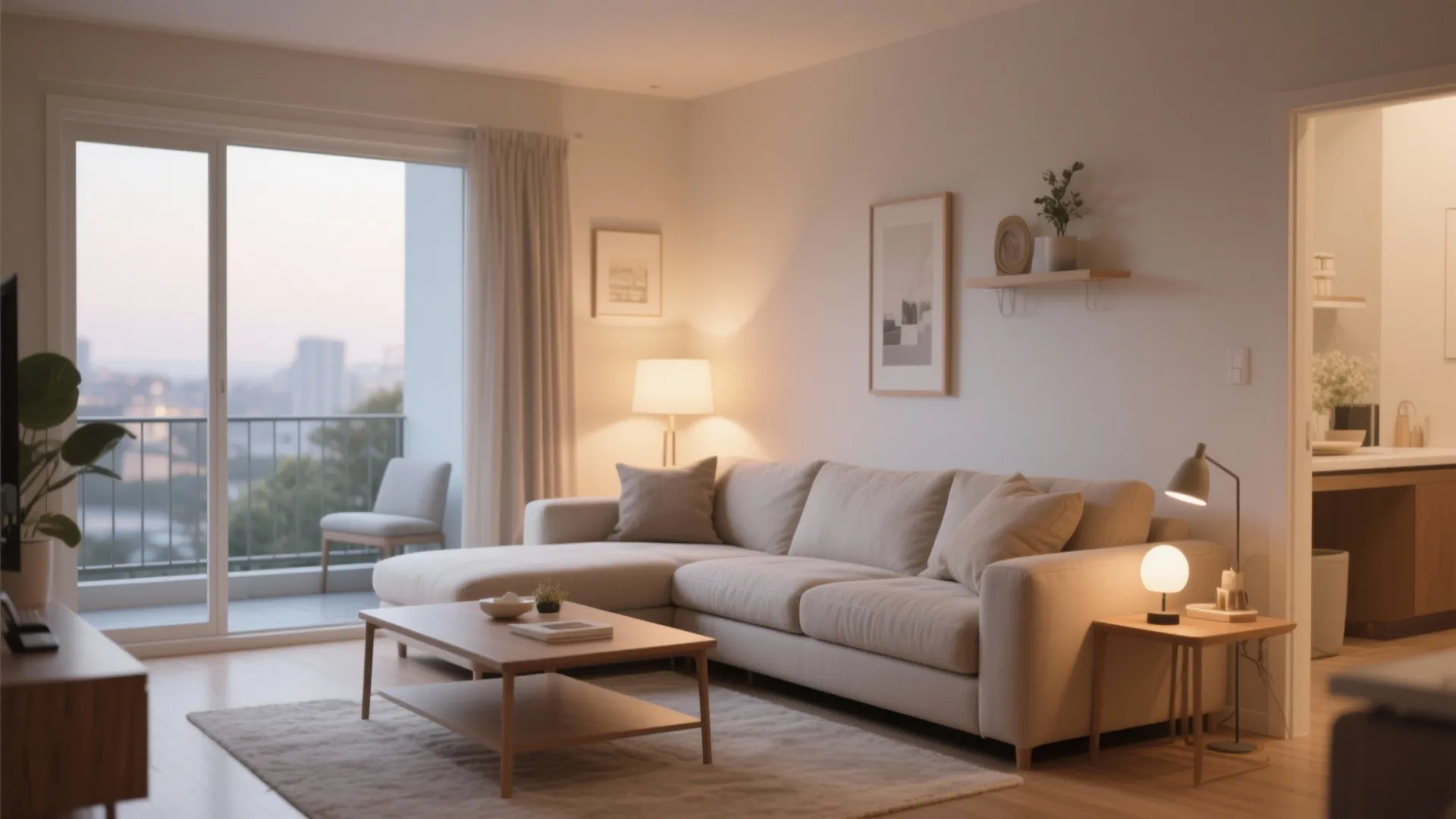 L-shaped Sofa for Traffic Flow