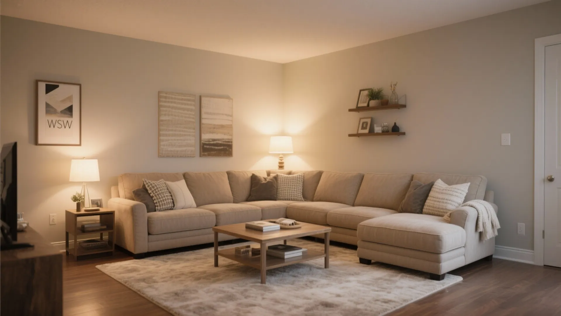 6. L-shaped Sofa to Define Space