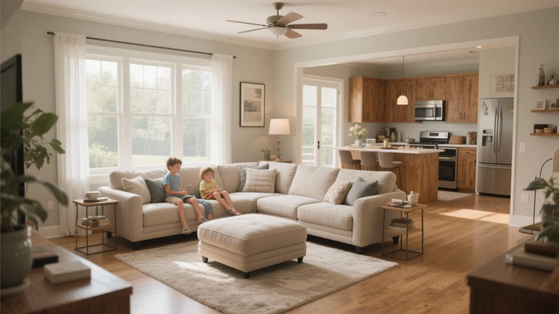 5. L-shaped sofa configuration