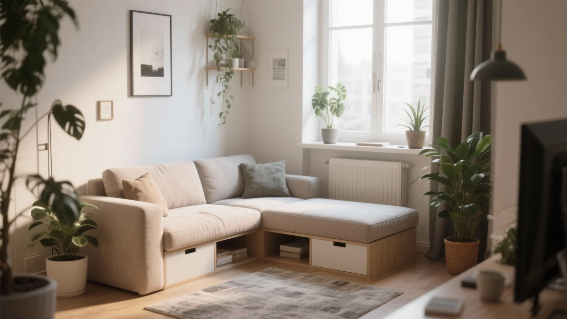 3. L-Shaped Sofa for Corner Utilization