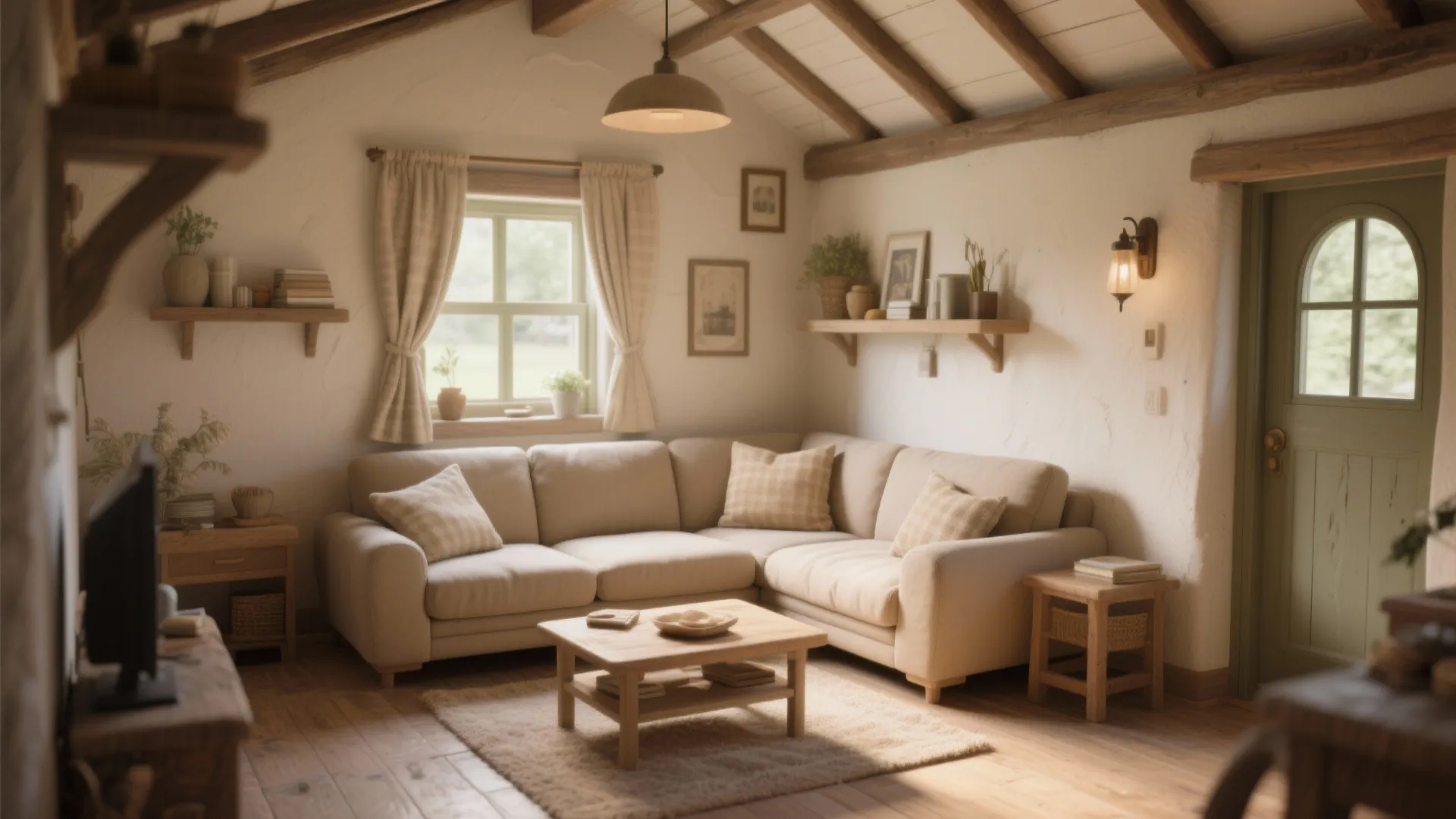 6. L-Shaped Sofa in a Corner Layout