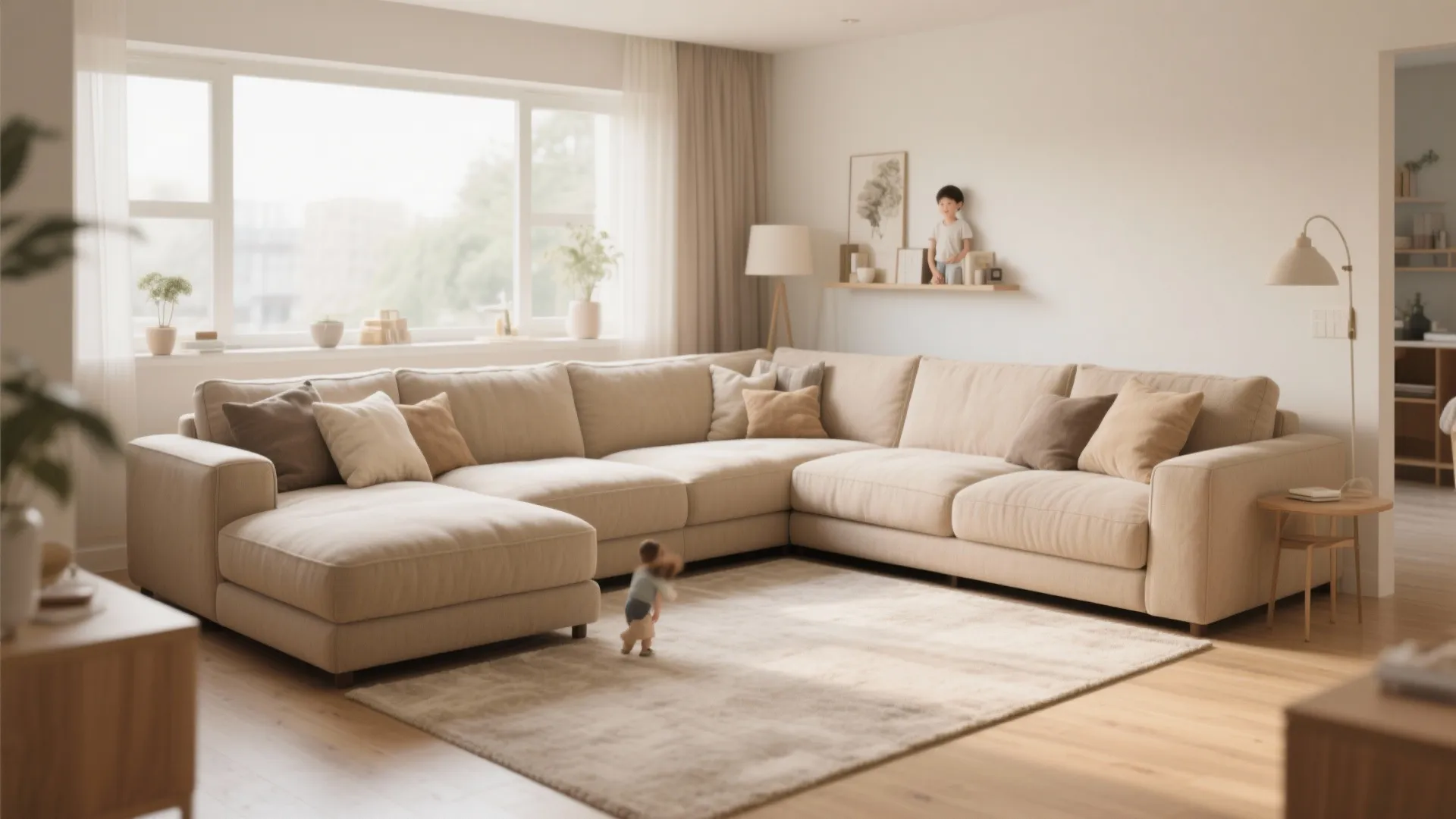8. L-shaped Sofa for Corner Use