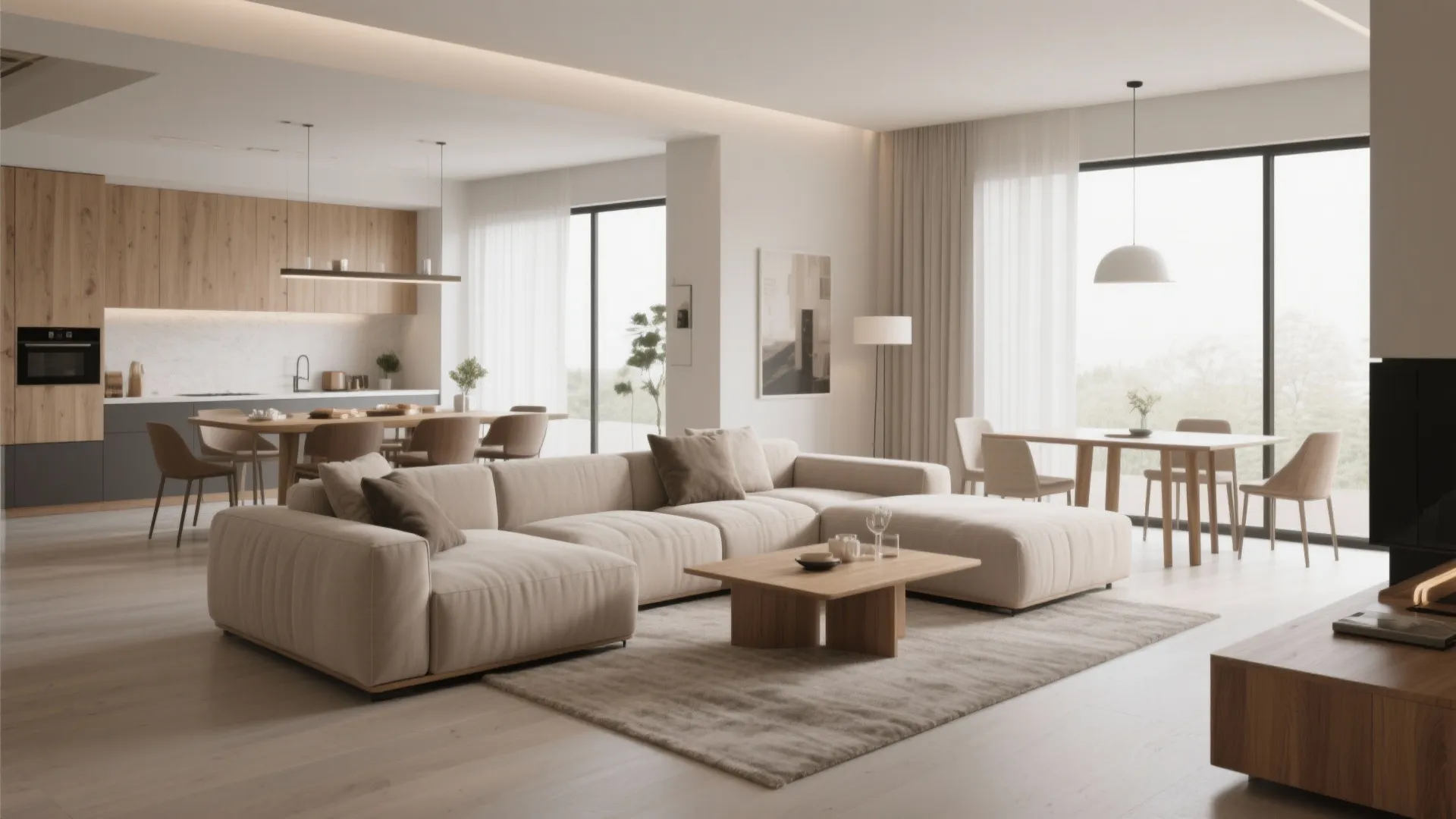 3. L-Shaped Furniture Arrangement