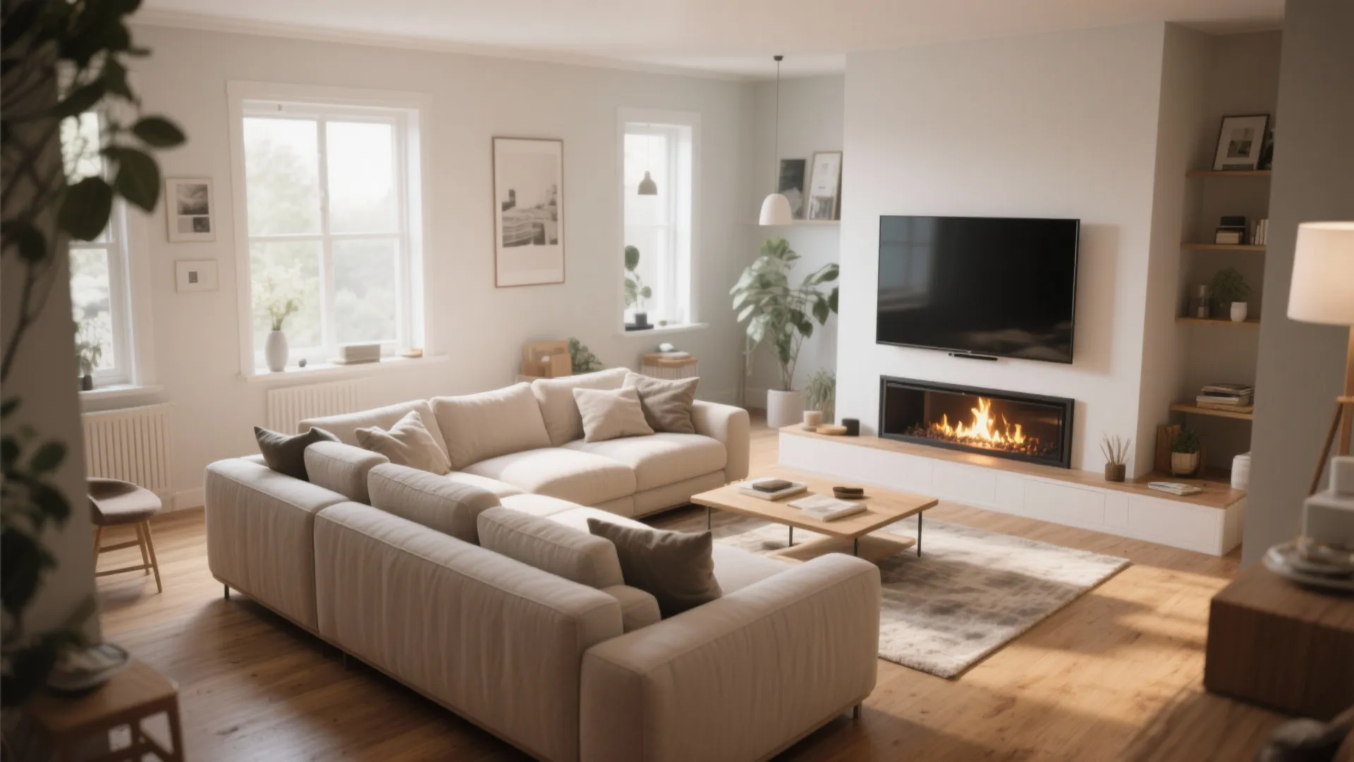 3. L‑Shaped Sofa to Define the Space