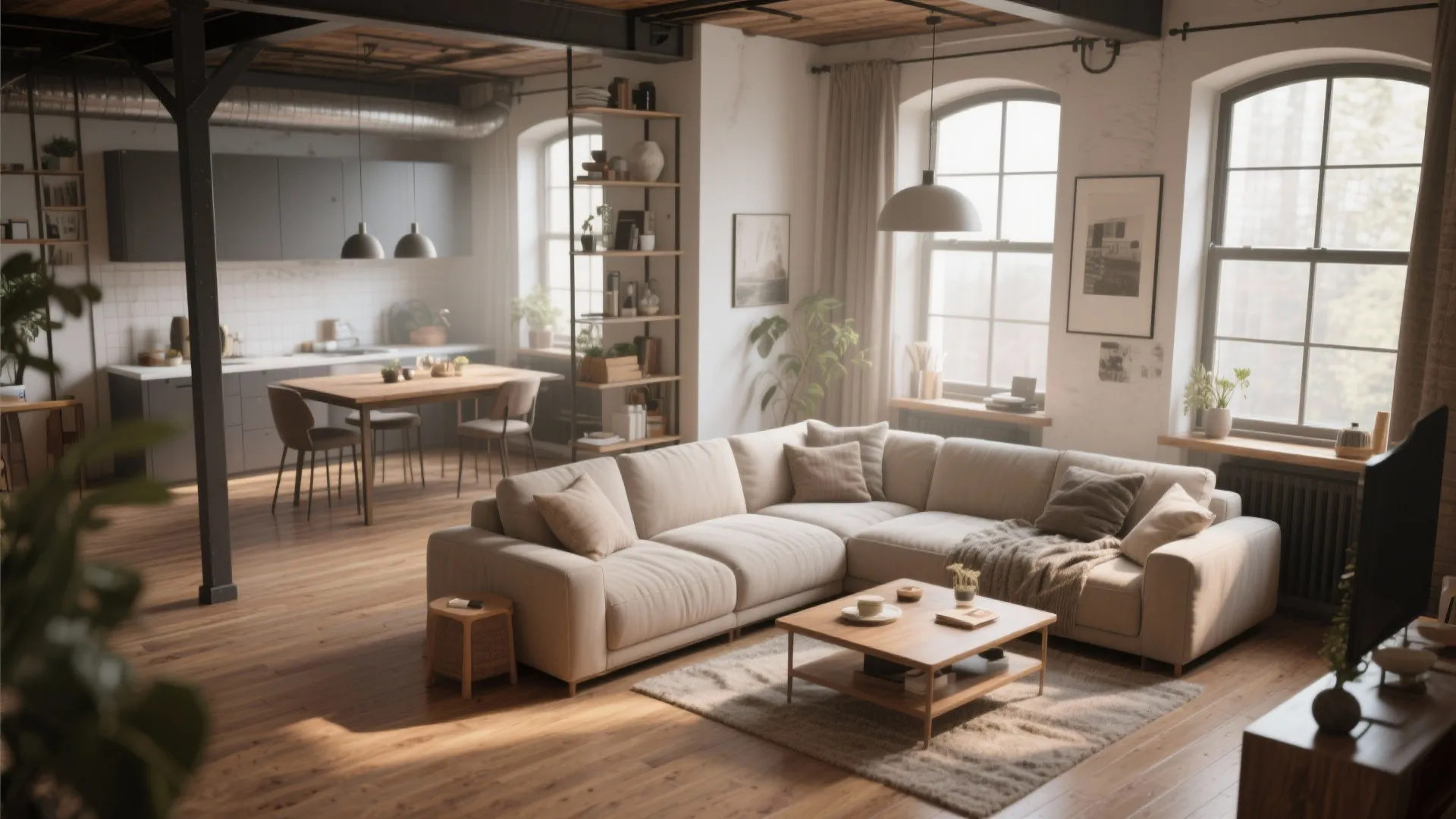 3. L-shaped Sofa to Anchor the Living Area