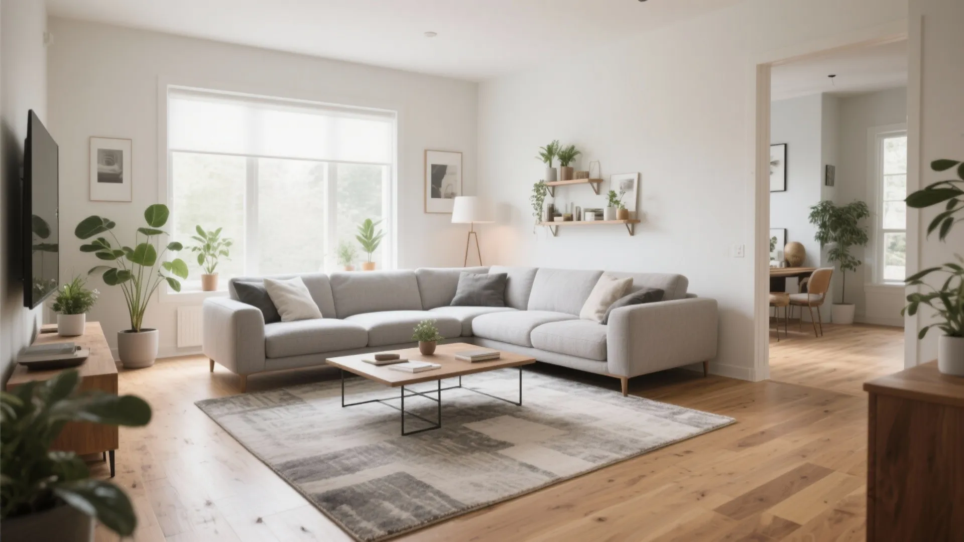 5. L-shaped Sofa for Better Flow