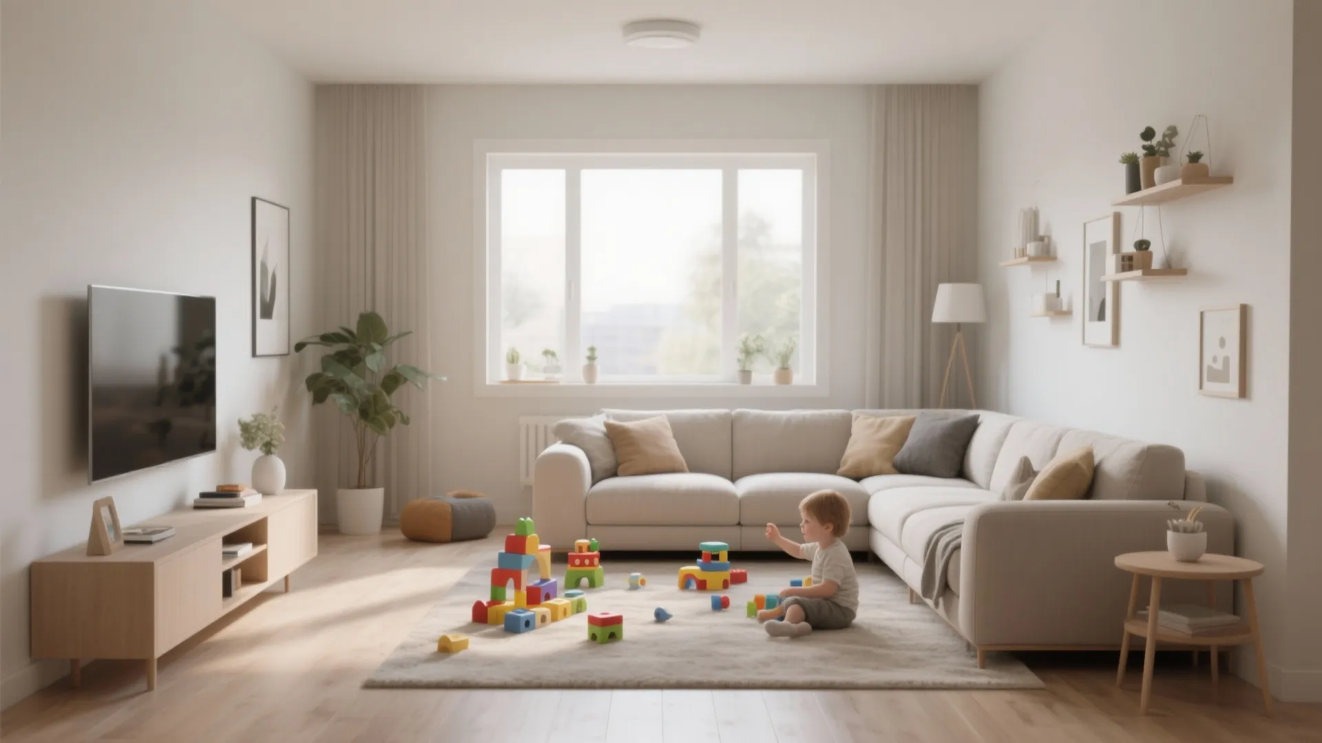 L-shaped sofa for corner use