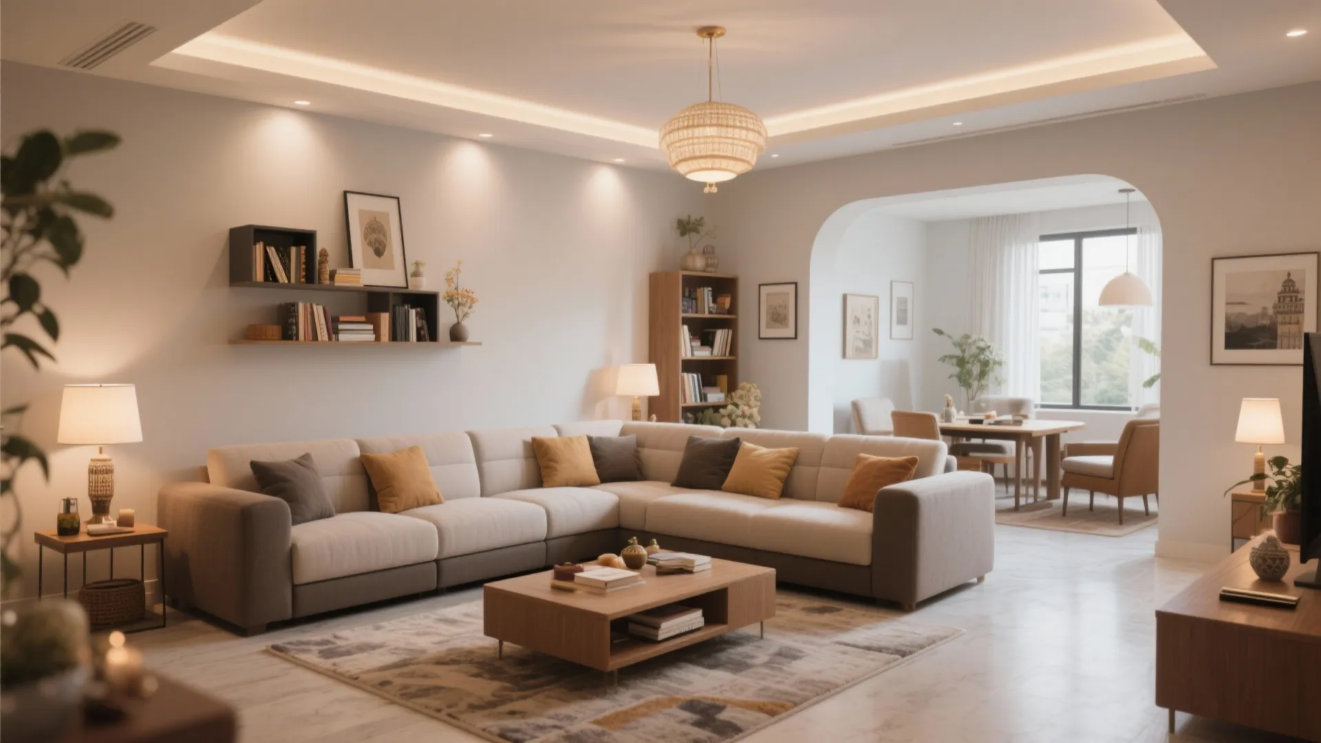 L-shaped Sofa Layout