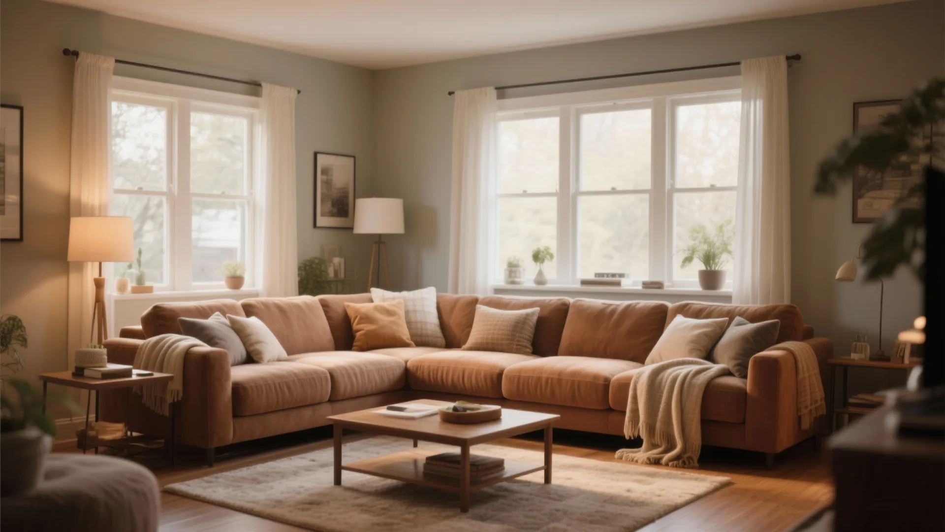 L-Shaped Cozy Seating Area